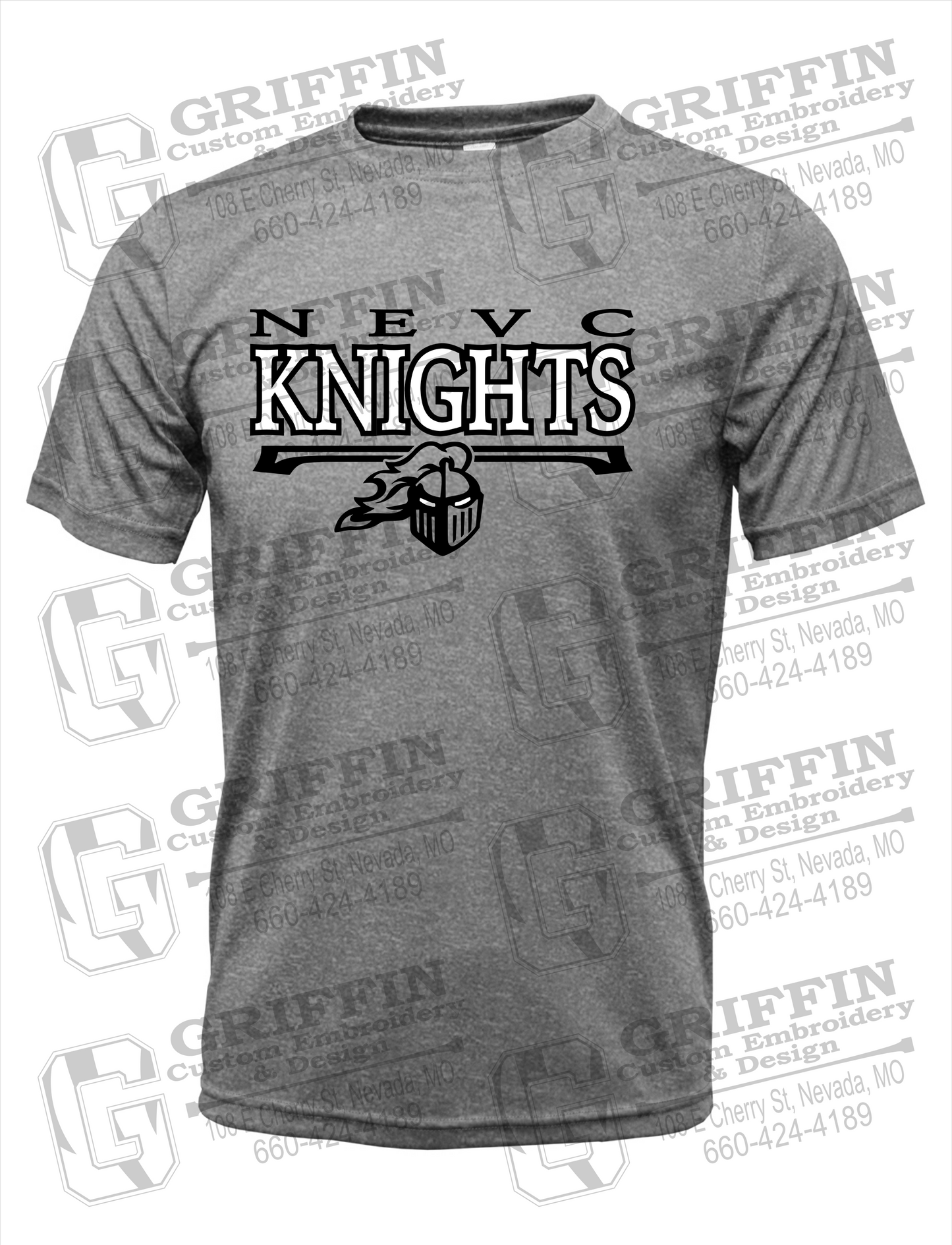 Dry-Fit Short Sleeve T-Shirt - NEVC Knights 23-A
