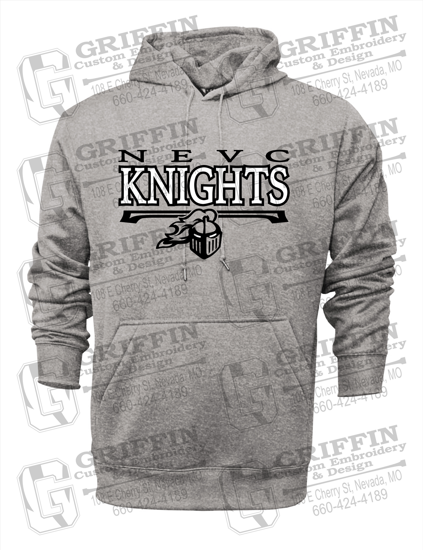 Performance Fleece Hoodie - NEVC Knights 23-A