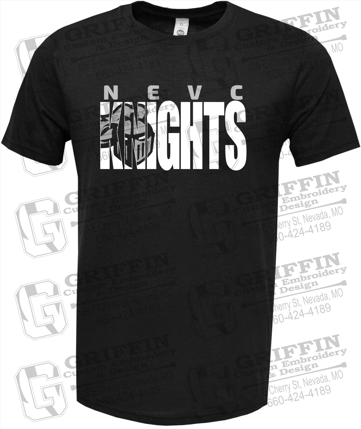 Soft-Tek Short Sleeve T-Shirt - NEVC Knights 23-B