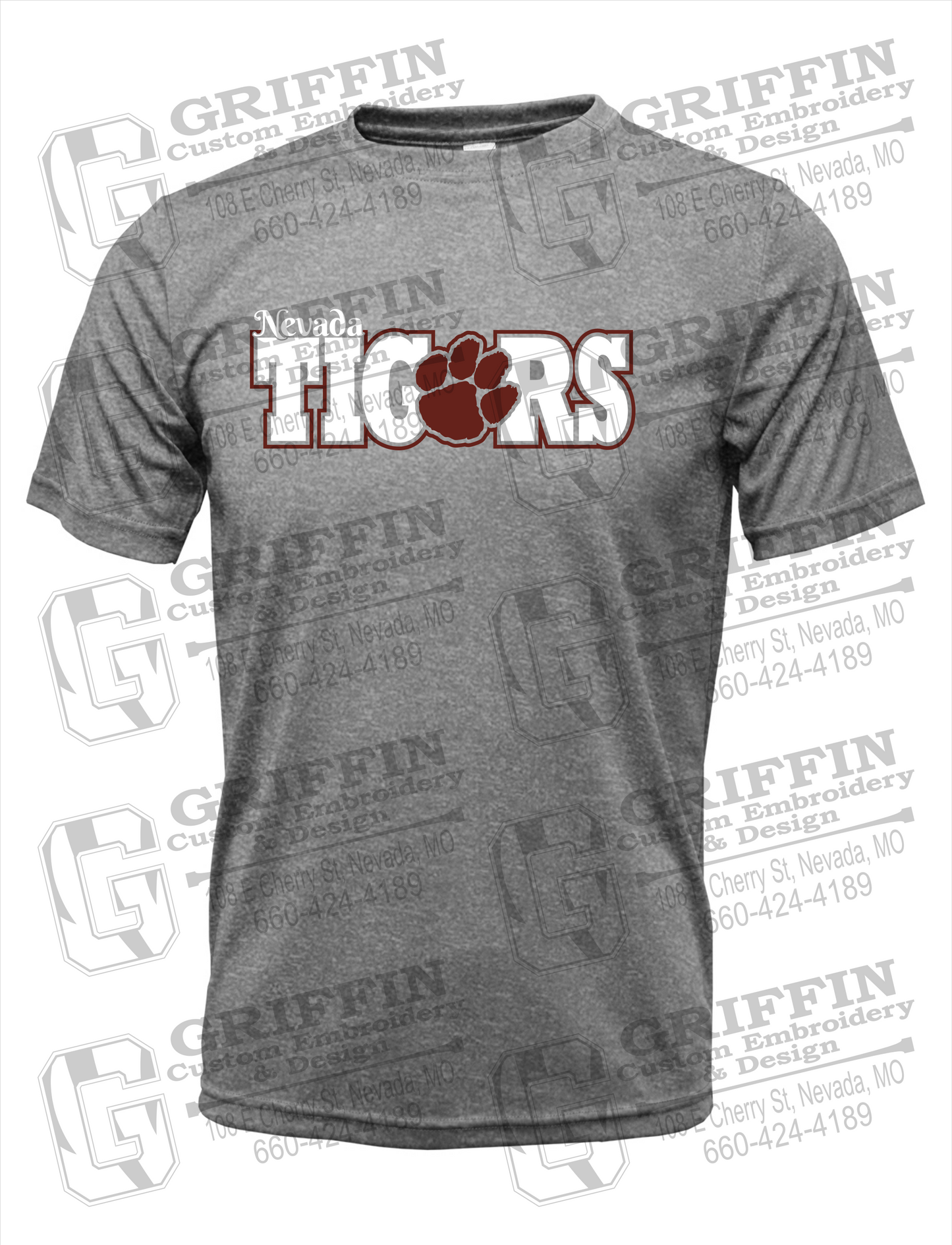 Dry-Fit Short Sleeve T-Shirt - Nevada Tigers 23-D