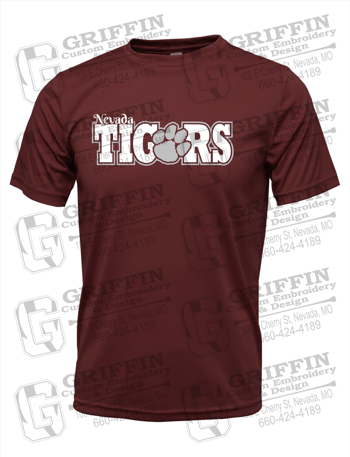 Dry-Fit Short Sleeve T-Shirt - Nevada Tigers 23-D