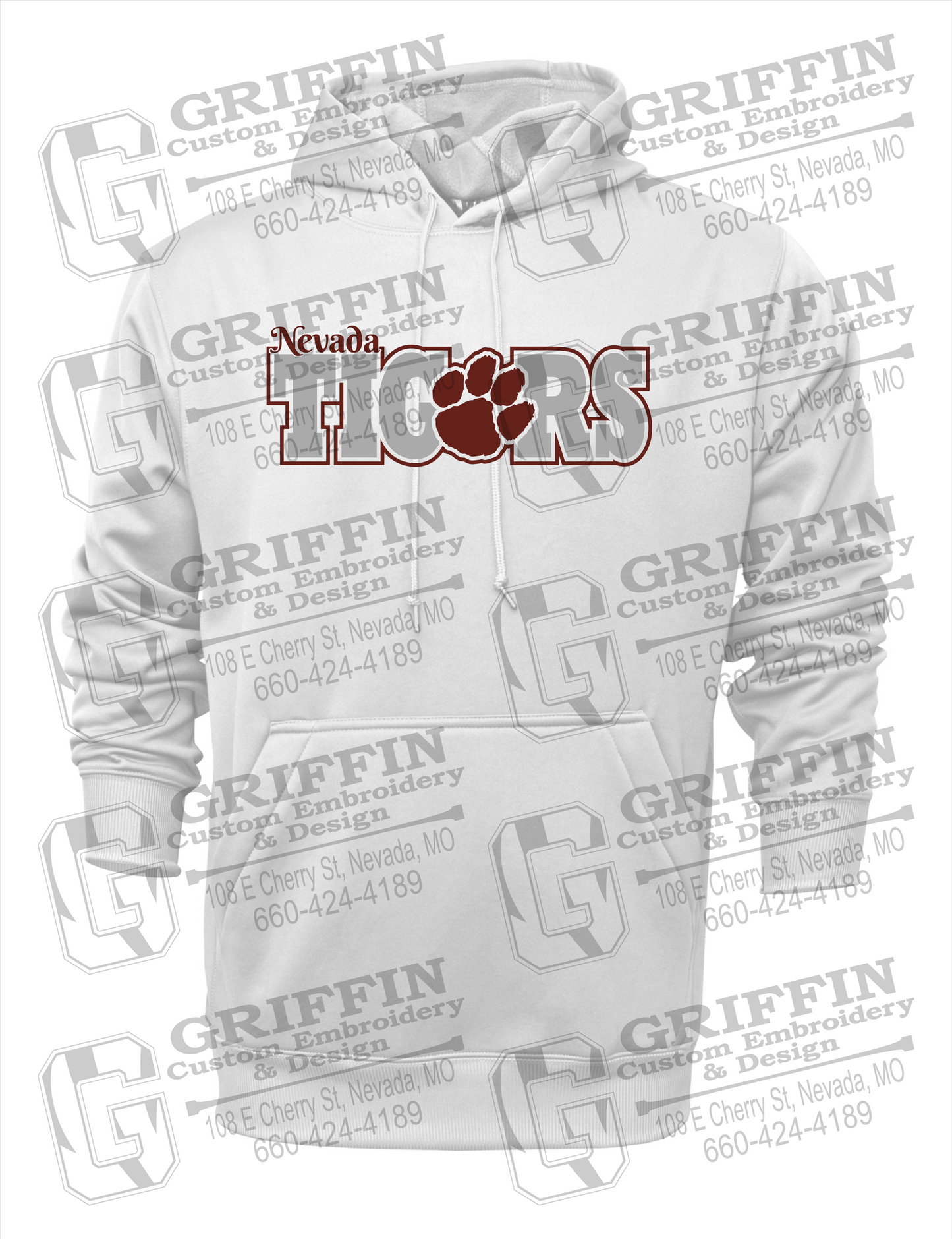 Performance Fleece Hoodie - Nevada Tigers 23-D