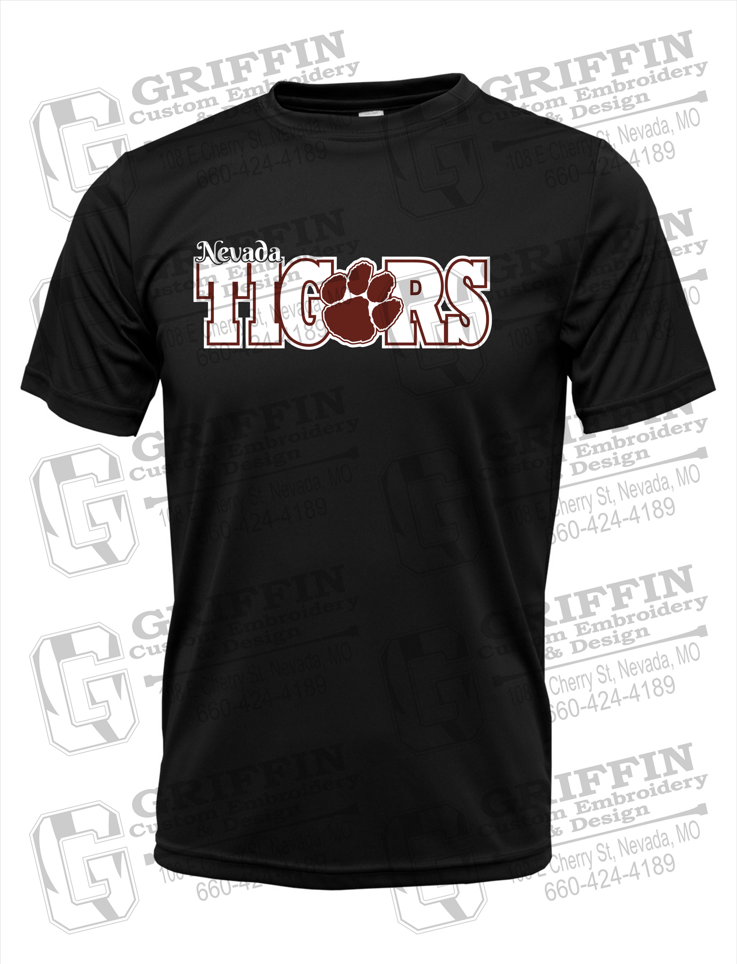 Dry-Fit Short Sleeve T-Shirt - Nevada Tigers 23-D