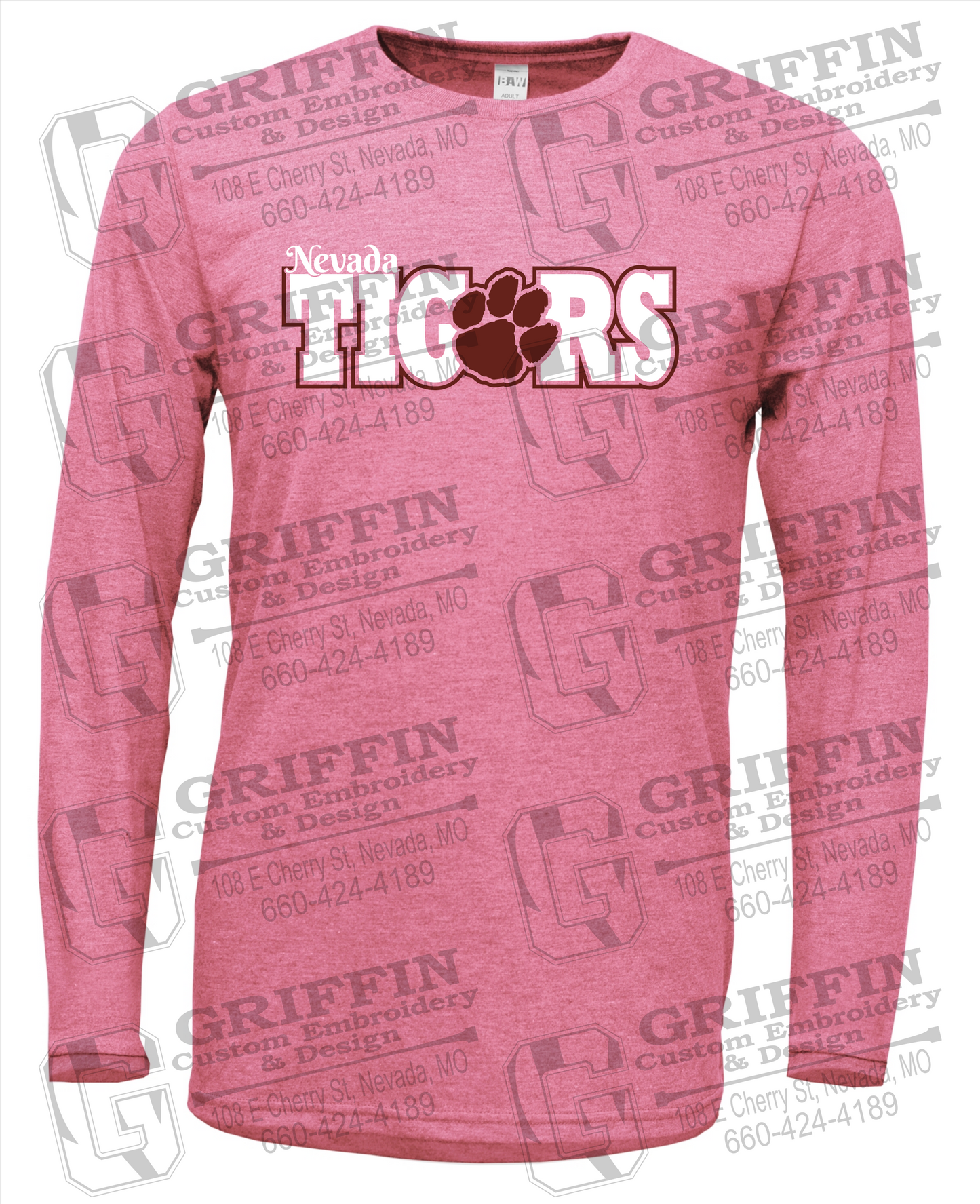 Soft-Tek Long Sleeve T-Shirt - Nevada Tigers 23-D