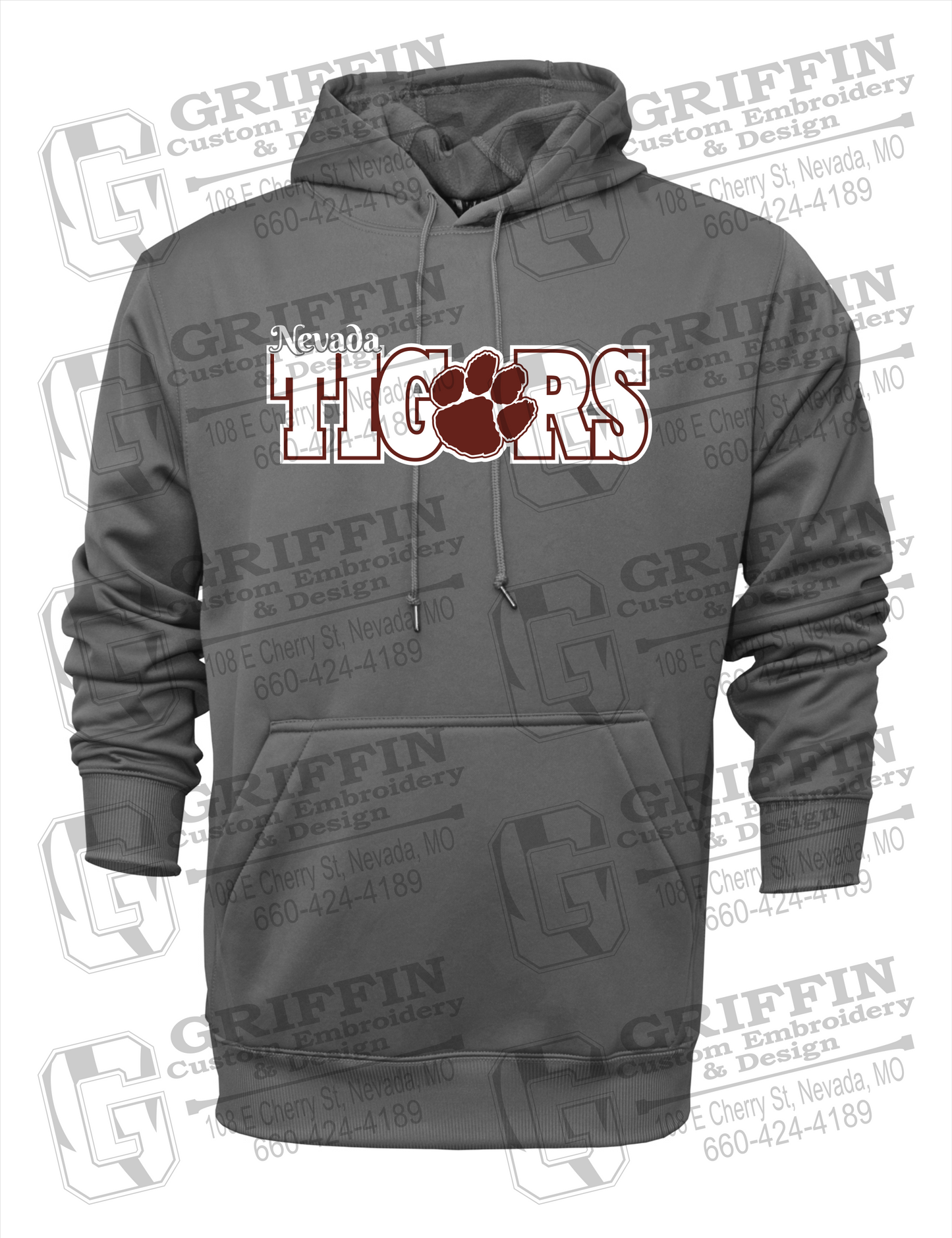 Performance Fleece Hoodie - Nevada Tigers 23-D
