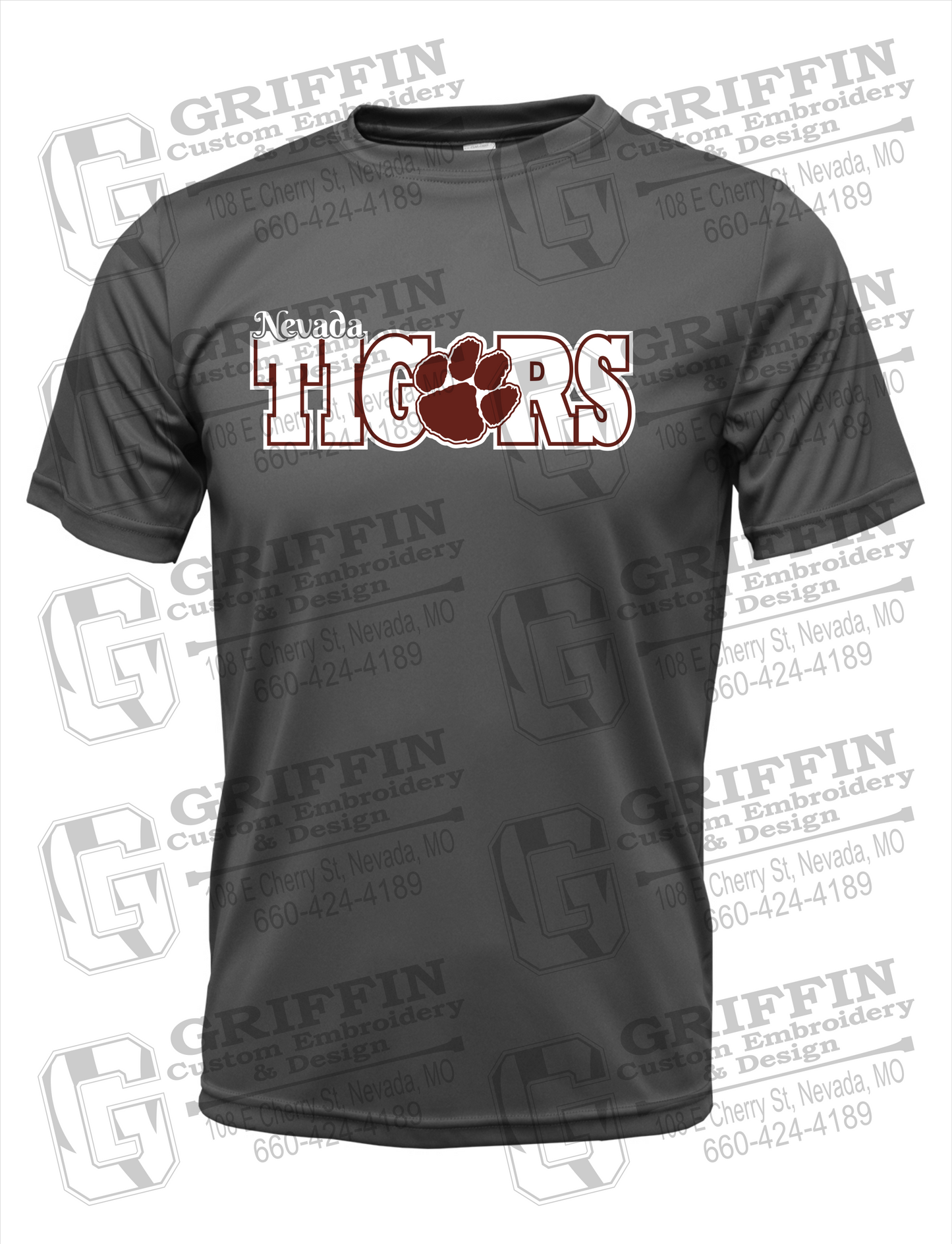 Dry-Fit Short Sleeve T-Shirt - Nevada Tigers 23-D