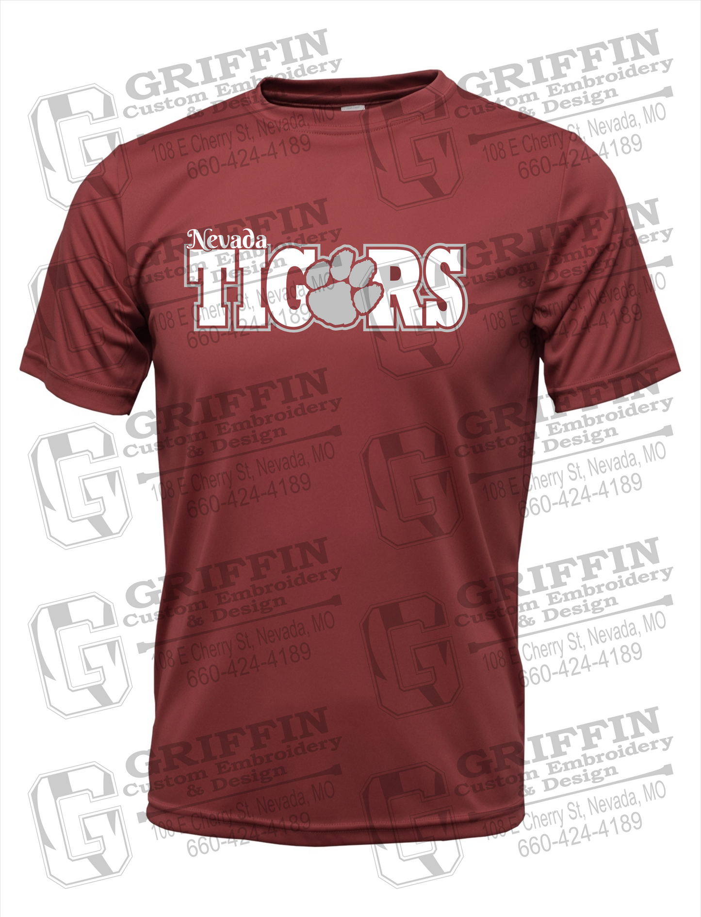Dry-Fit Short Sleeve T-Shirt - Nevada Tigers 23-D