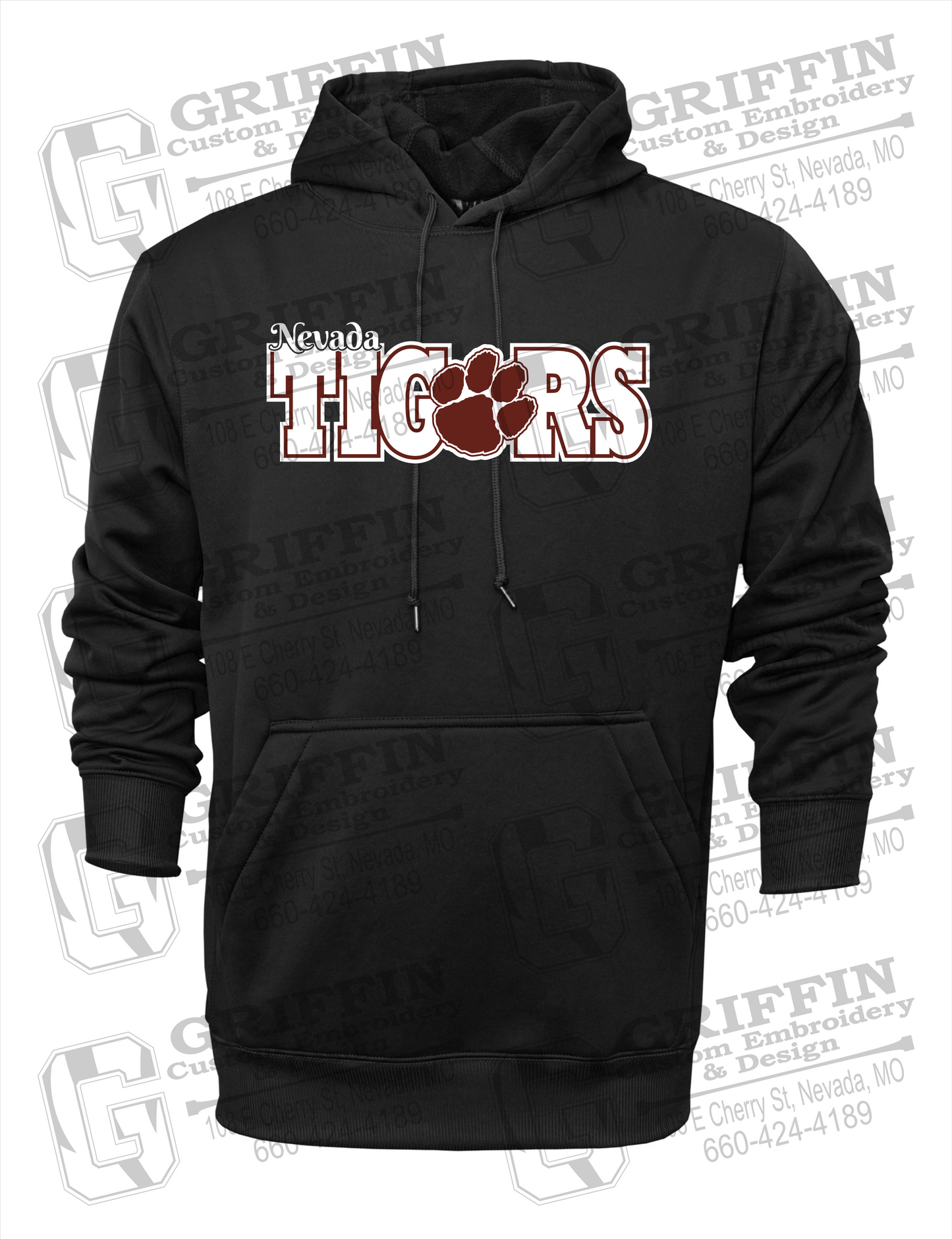 Performance Fleece Hoodie - Nevada Tigers 23-D