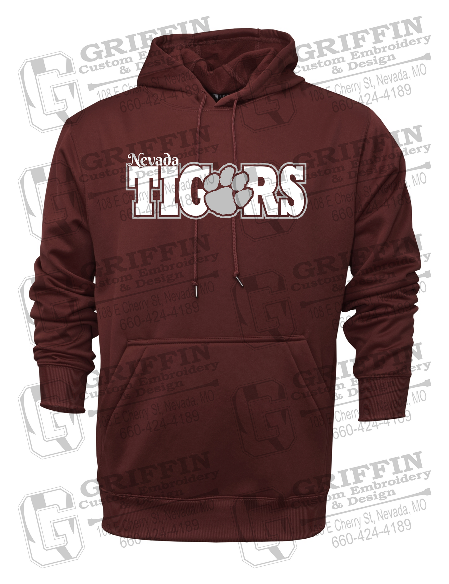 Performance Fleece Hoodie - Nevada Tigers 23-D