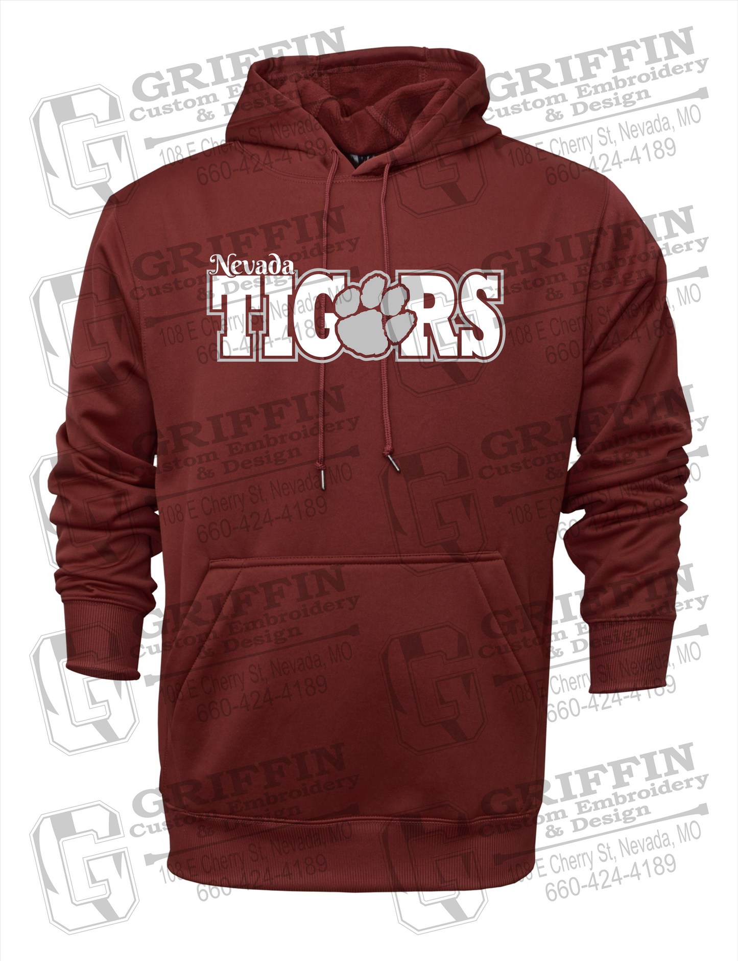 Performance Fleece Hoodie - Nevada Tigers 23-D