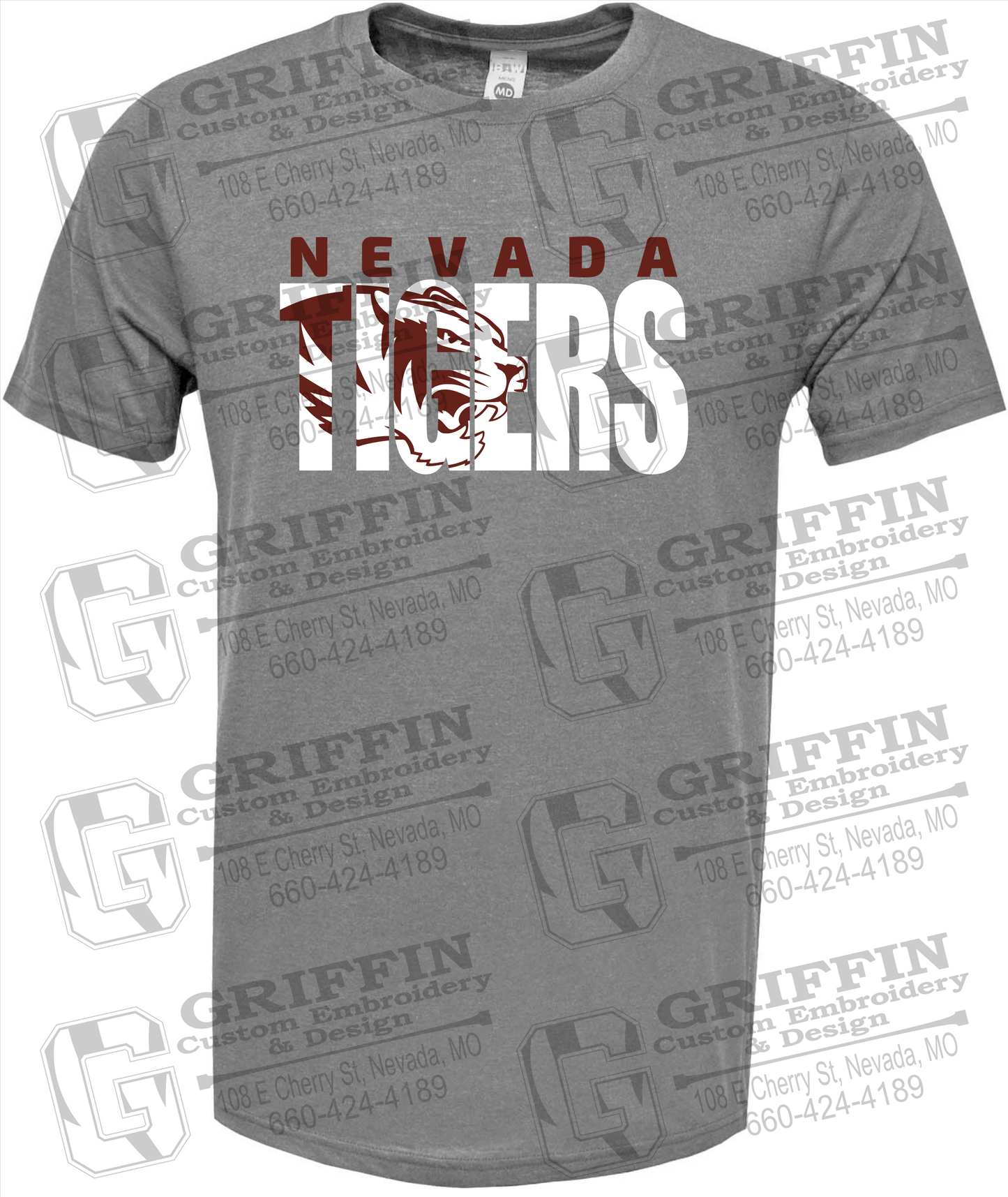 Soft-Tek Short Sleeve T-Shirt - Nevada Tigers 23-F