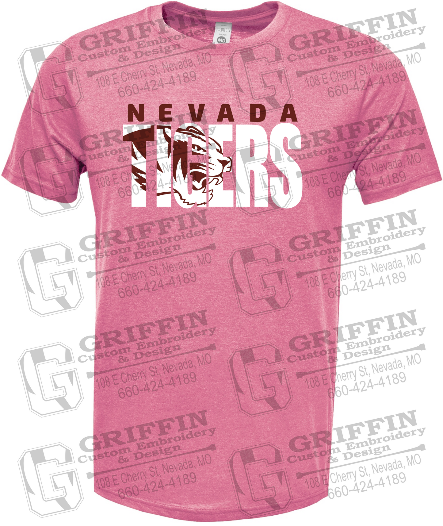 Soft-Tek Short Sleeve T-Shirt - Nevada Tigers 23-F