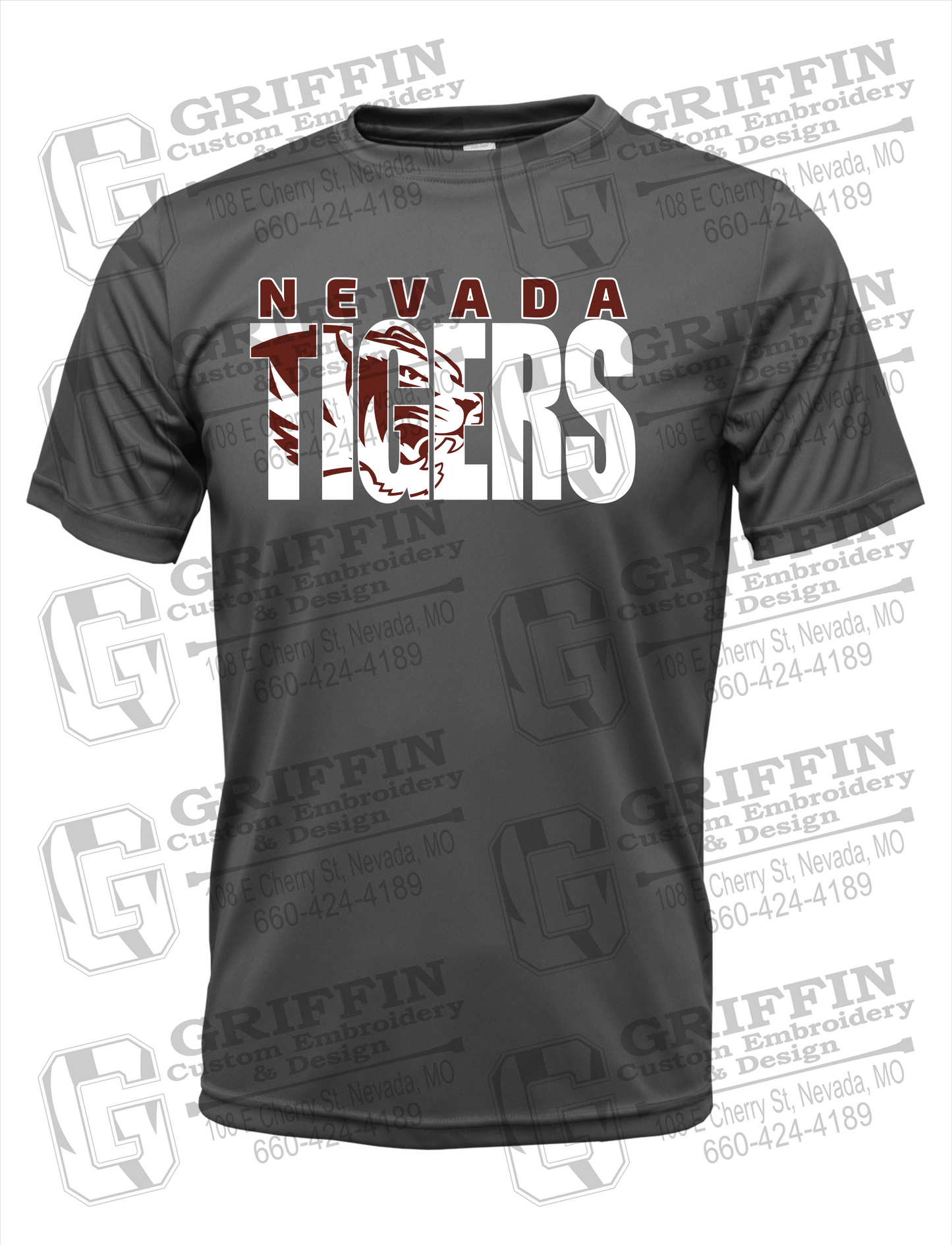 Dry-Fit Short Sleeve T-Shirt - Nevada Tigers 23-F