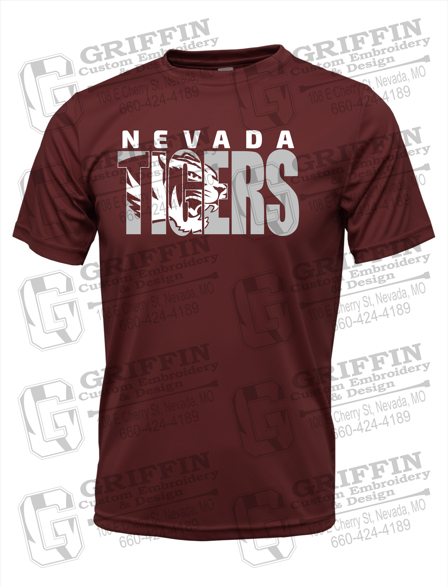 Dry-Fit Short Sleeve T-Shirt - Nevada Tigers 23-F