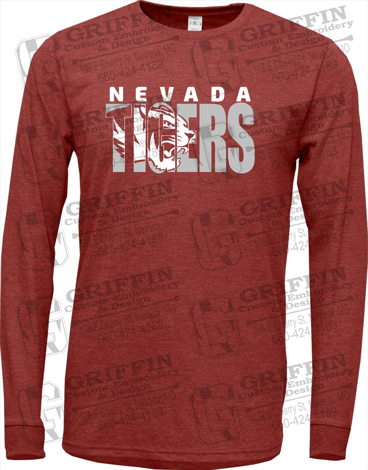Soft-Tek Long Sleeve T-Shirt - Nevada Tigers 23-F