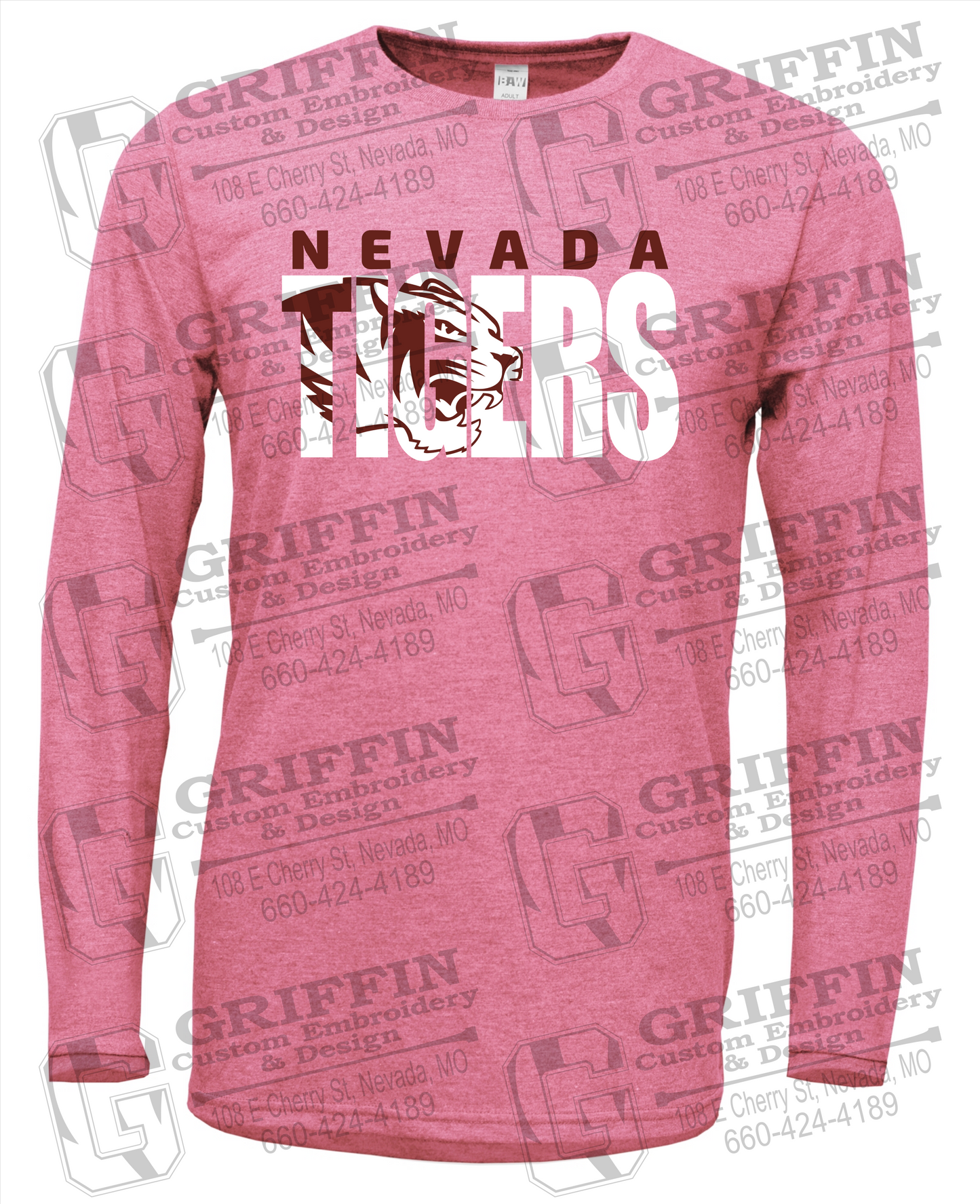 Soft-Tek Long Sleeve T-Shirt - Nevada Tigers 23-F