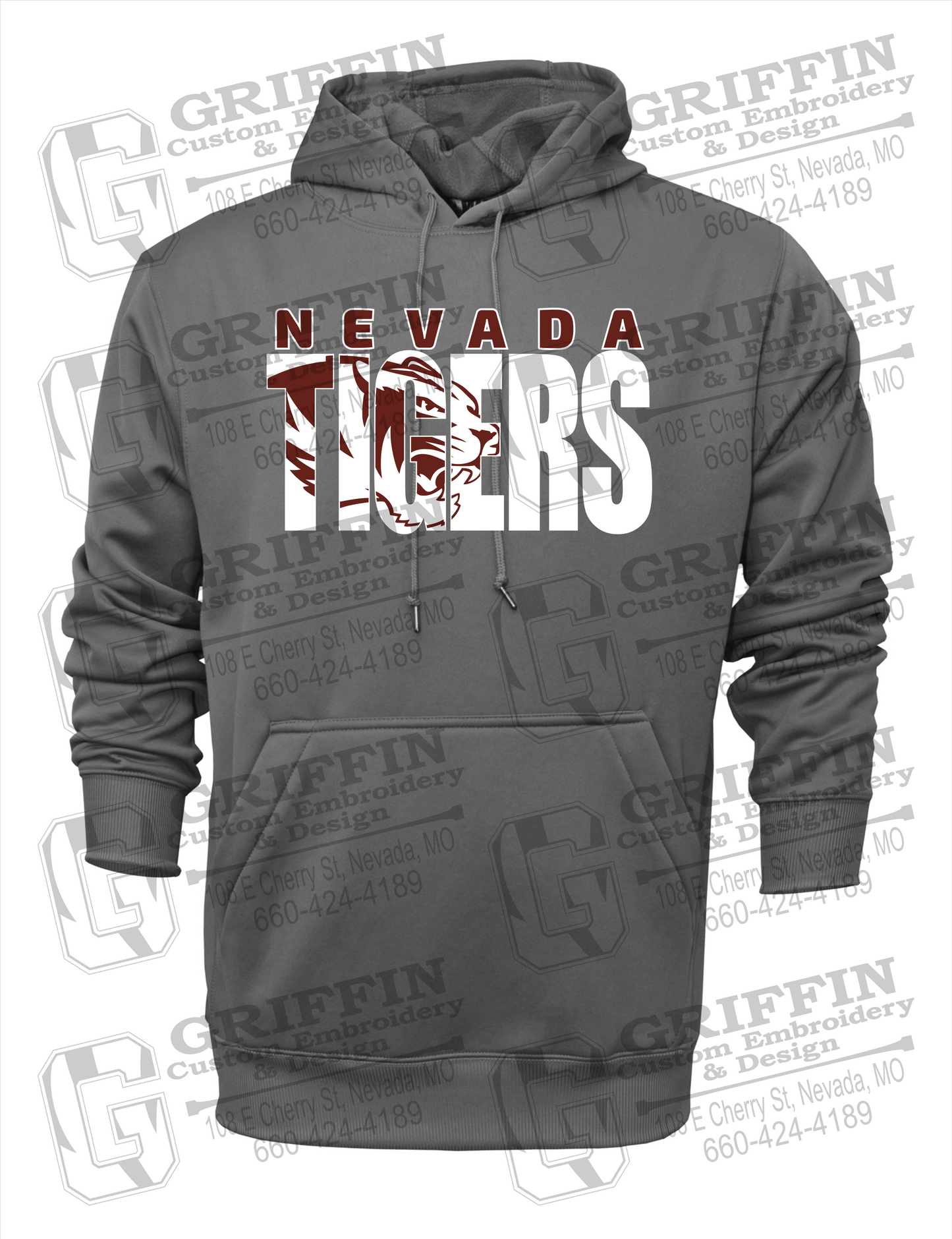 Performance Fleece Hoodie - Nevada Tigers 23-F