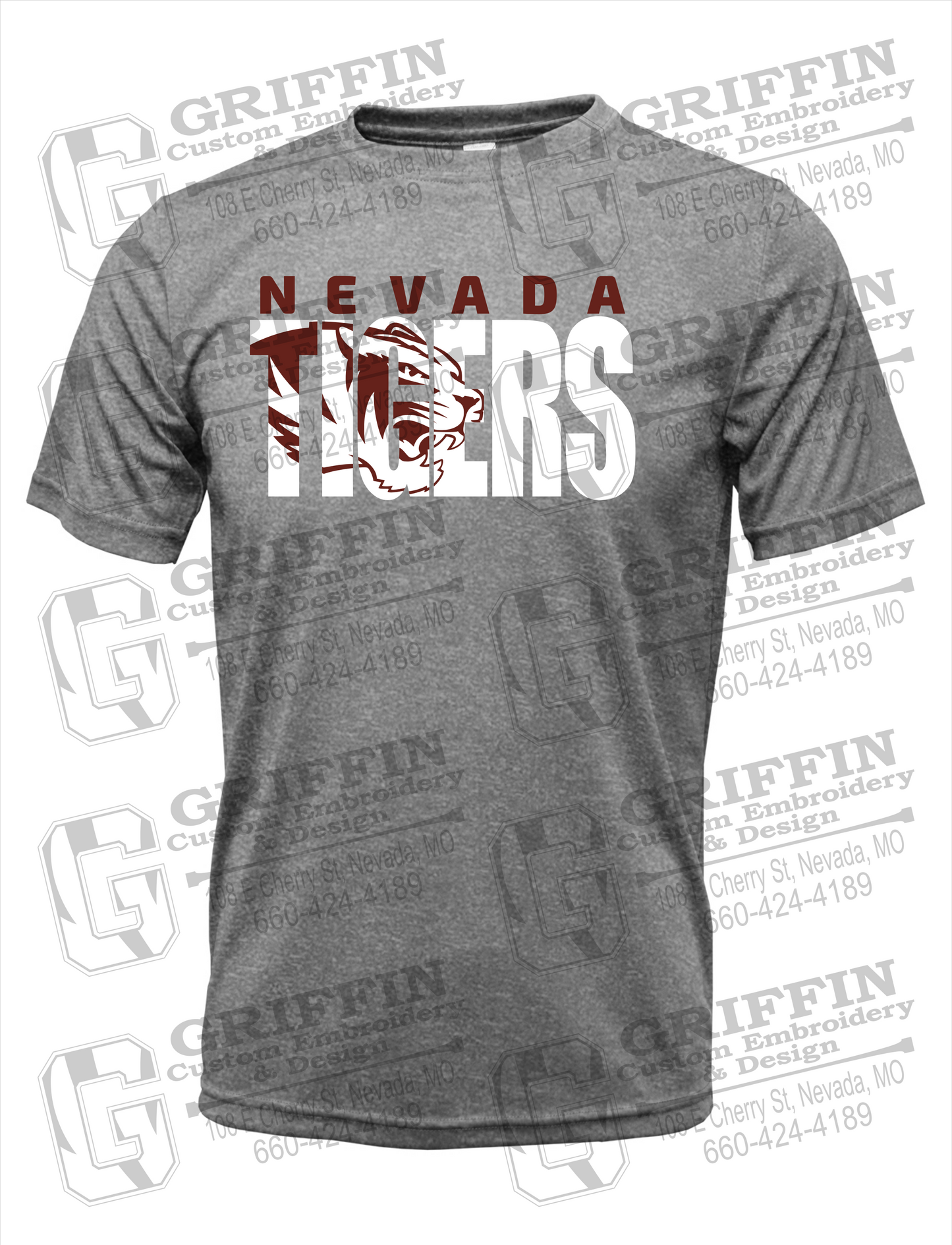 Dry-Fit Short Sleeve T-Shirt - Nevada Tigers 23-F