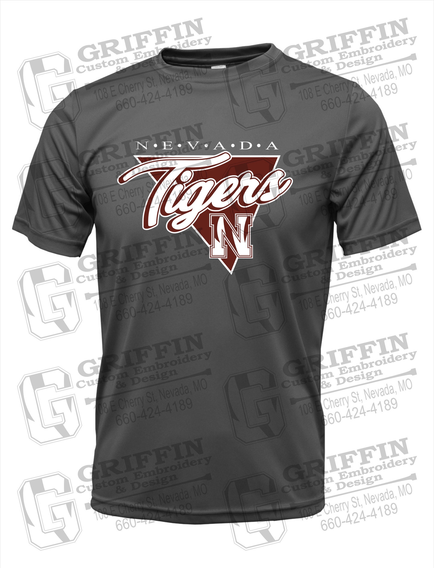Dry-Fit Short Sleeve T-Shirt - Nevada Tigers 23-G