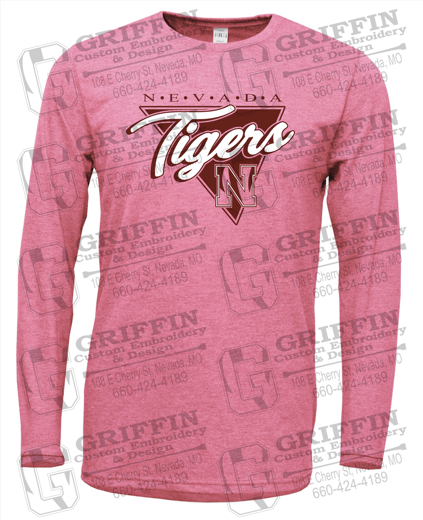 Soft-Tek Long Sleeve T-Shirt - Nevada Tigers 23-G