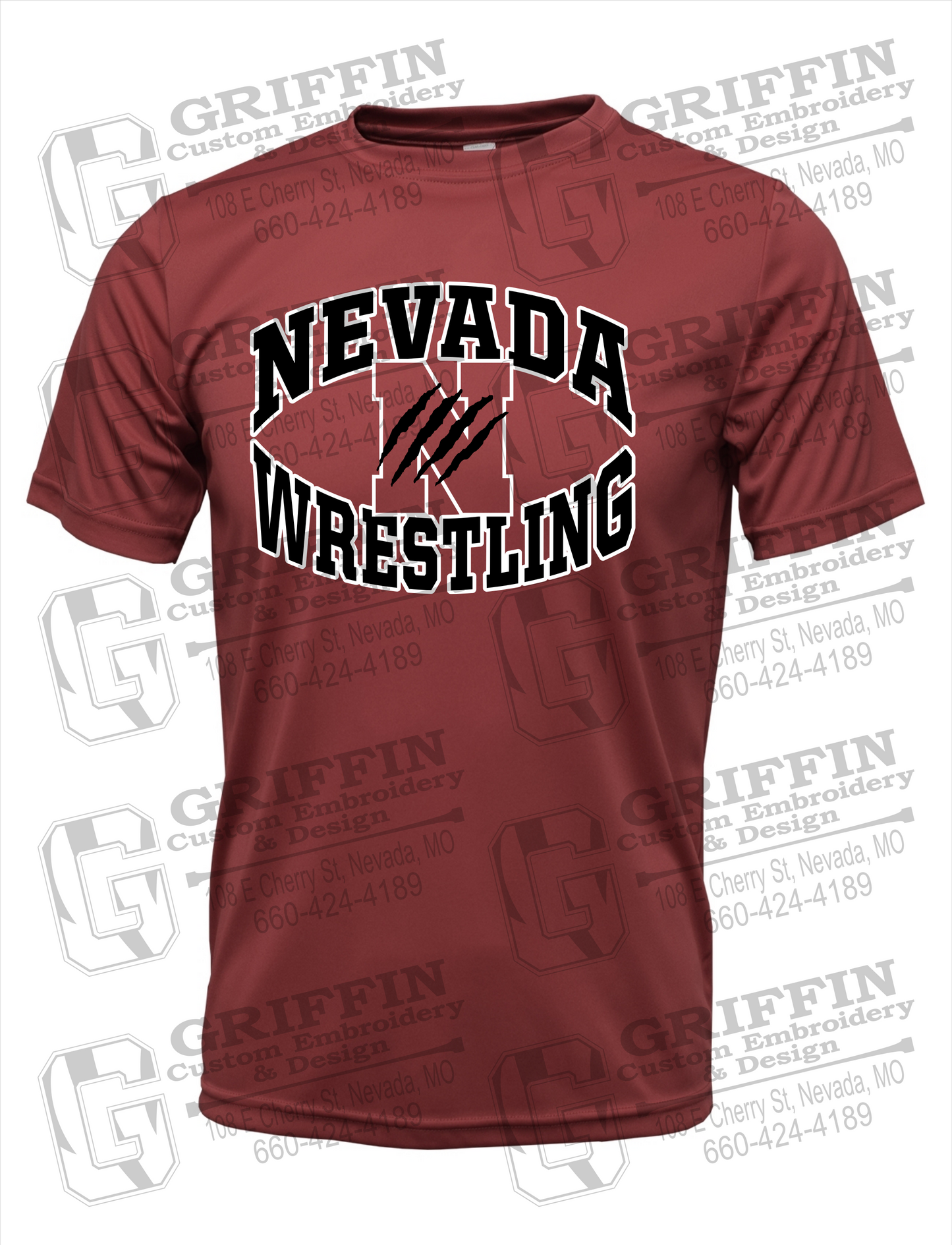 Dry-Fit Short Sleeve T-Shirt - Wrestling - Nevada Tigers 23-H