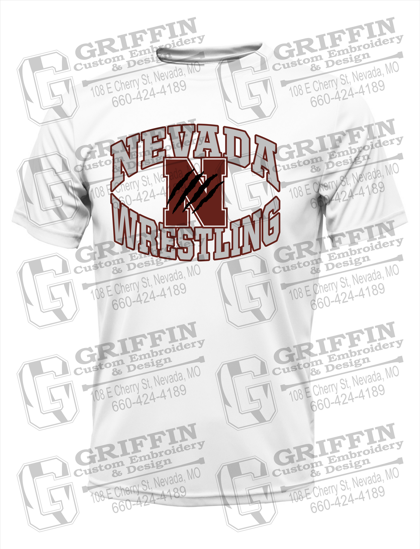 Dry-Fit Short Sleeve T-Shirt - Wrestling - Nevada Tigers 23-H