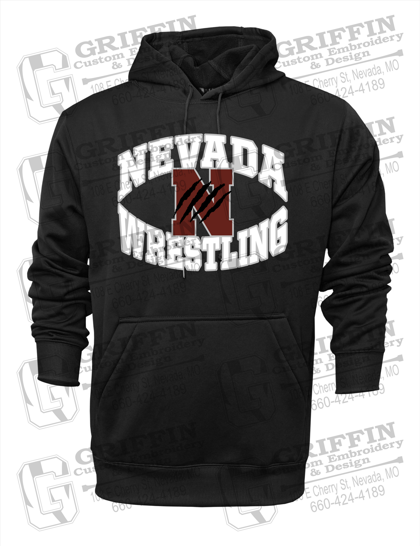 Performance Fleece Hoodie - Wrestling - Nevada Tigers 23-H