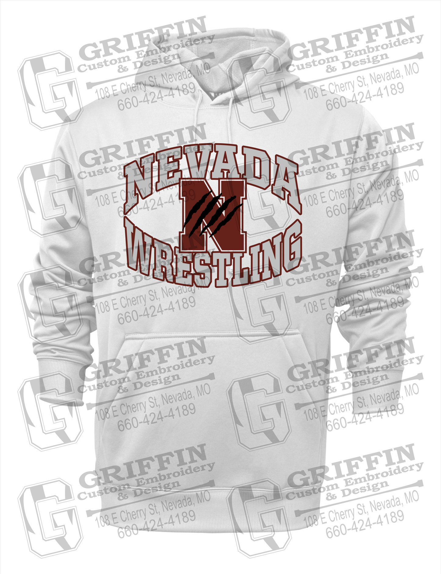 Performance Fleece Hoodie - Wrestling - Nevada Tigers 23-H