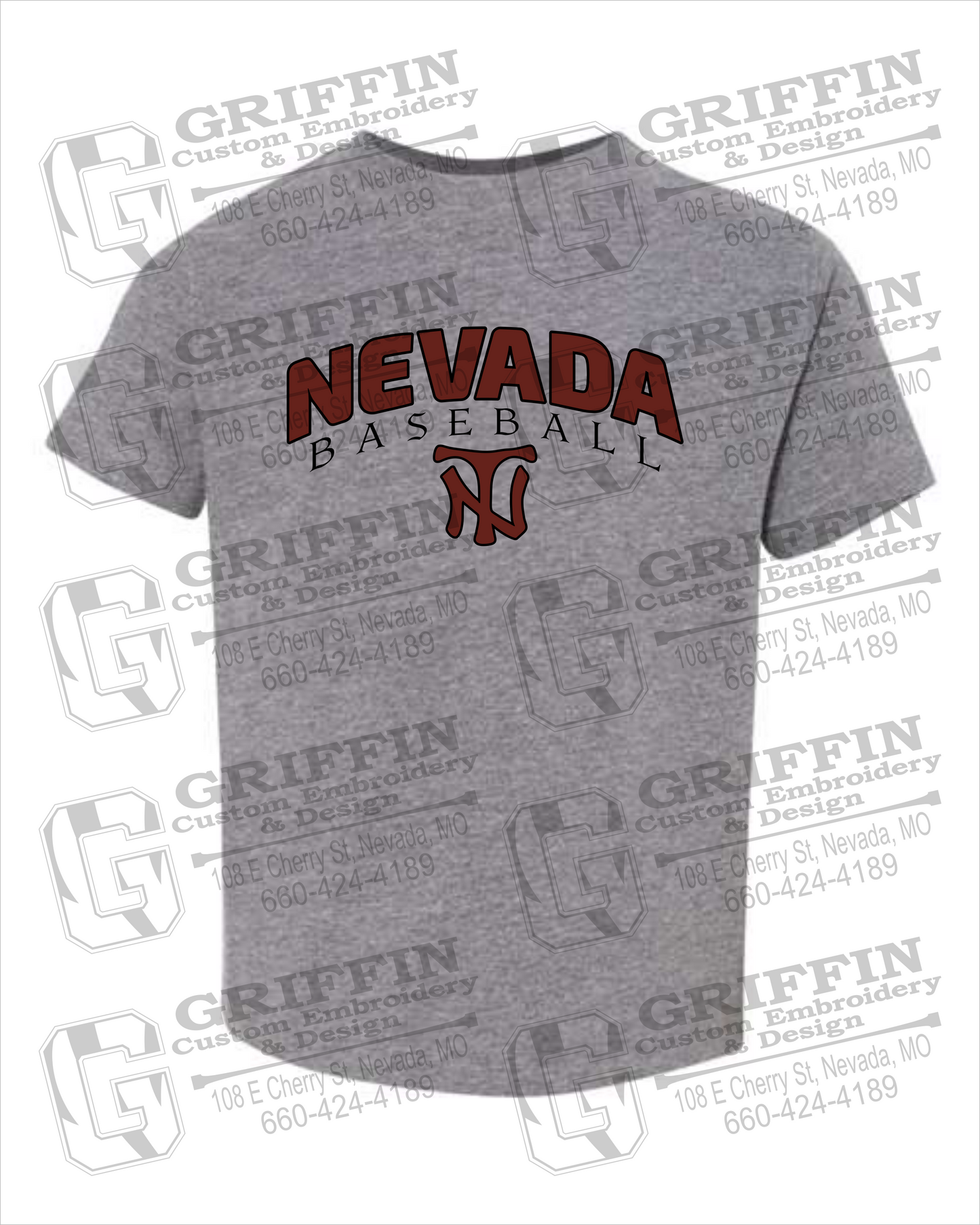 Toddler/Infant Cotton T-Shirt - Baseball - Nevada Tigers 23-J