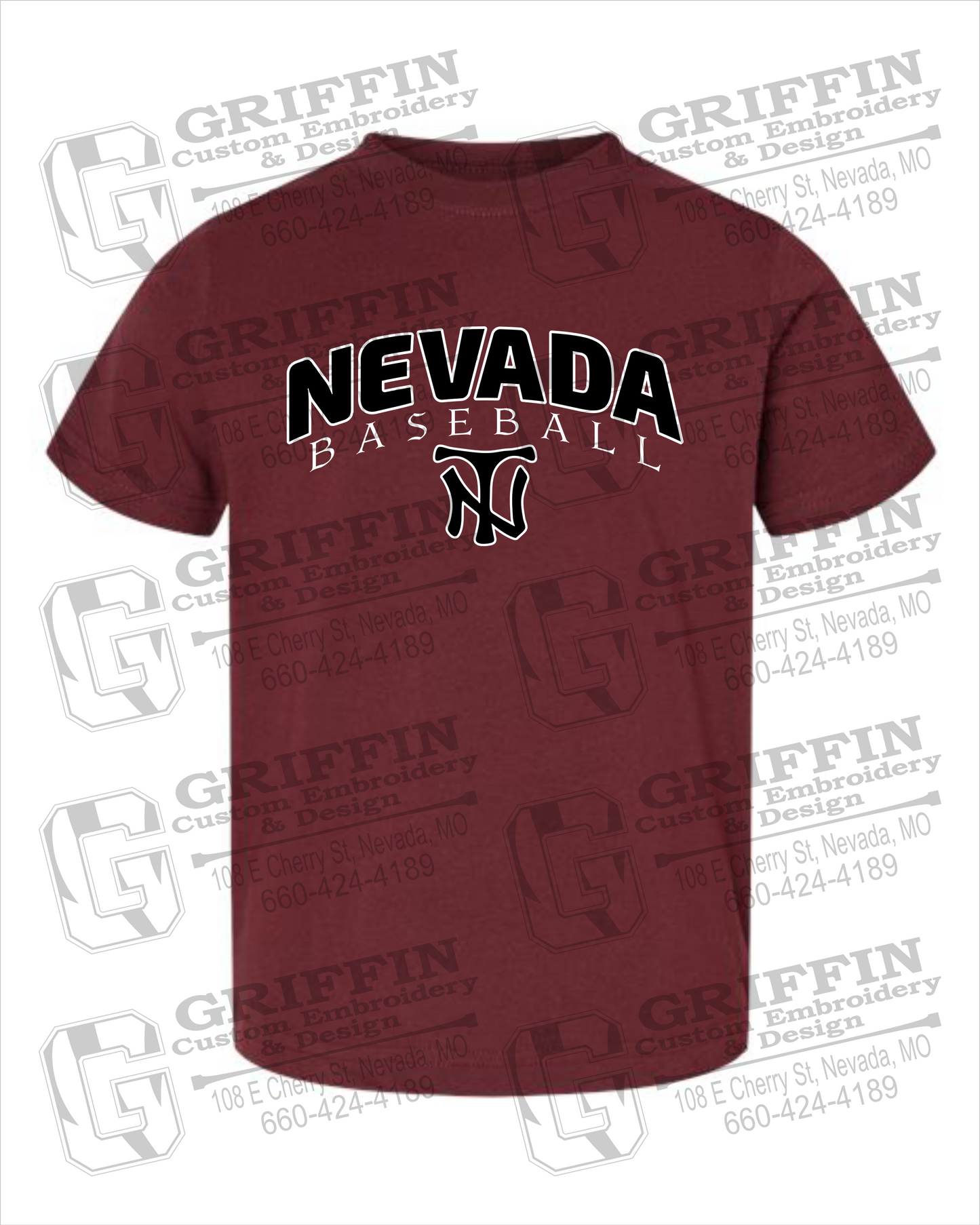 Toddler/Infant Cotton T-Shirt - Baseball - Nevada Tigers 23-J