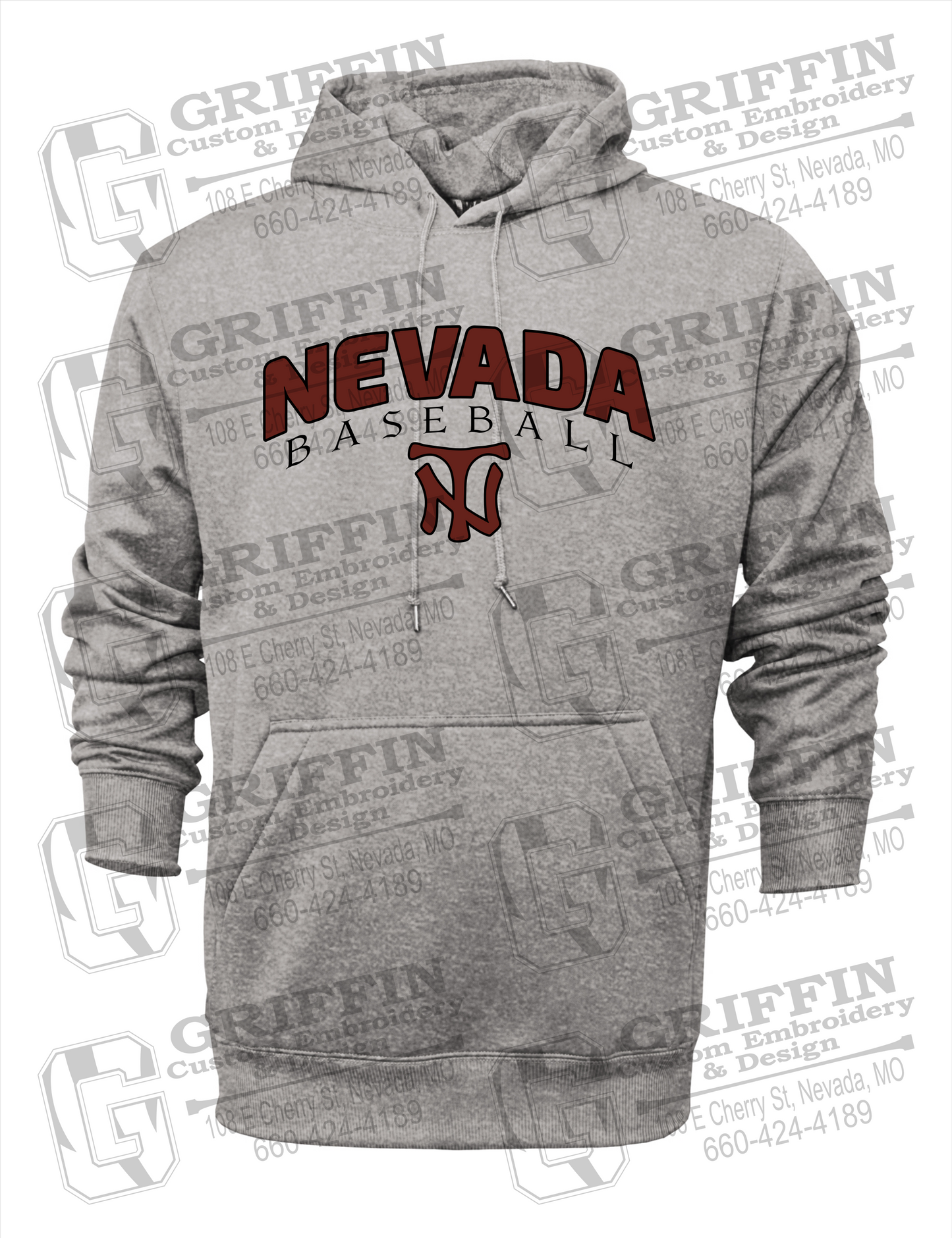 Performance Fleece Hoodie - Baseball - Nevada Tigers 23-J