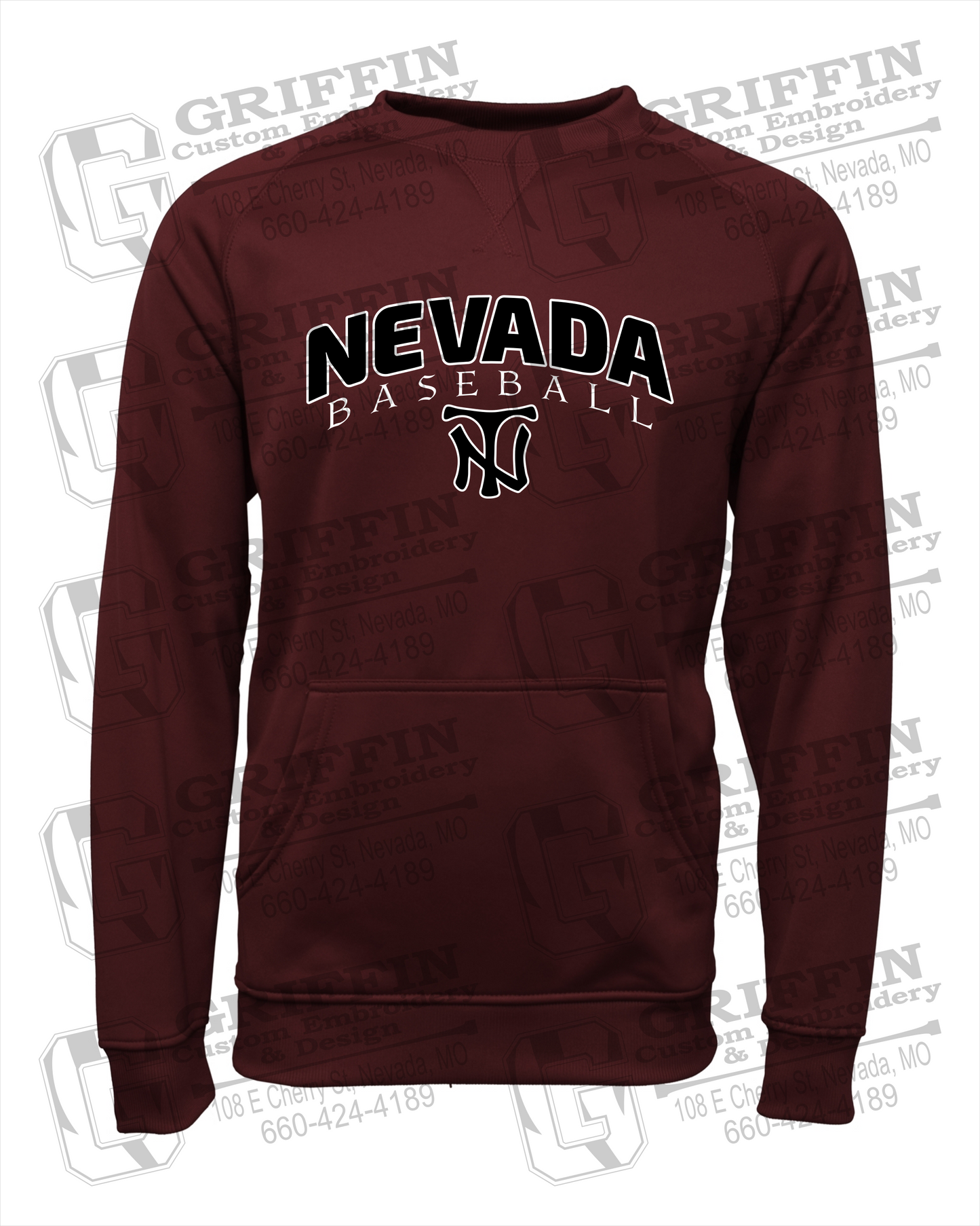 Performance Fleece Sweatshirt - Baseball - Nevada Tigers 23-J
