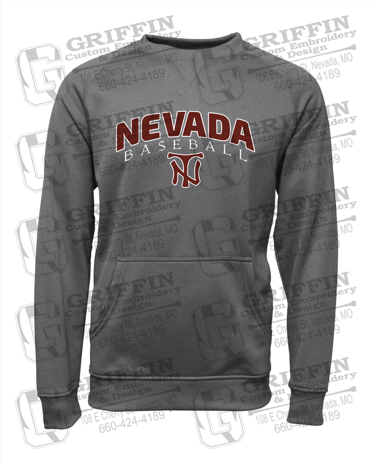 Performance Fleece Sweatshirt - Baseball - Nevada Tigers 23-J