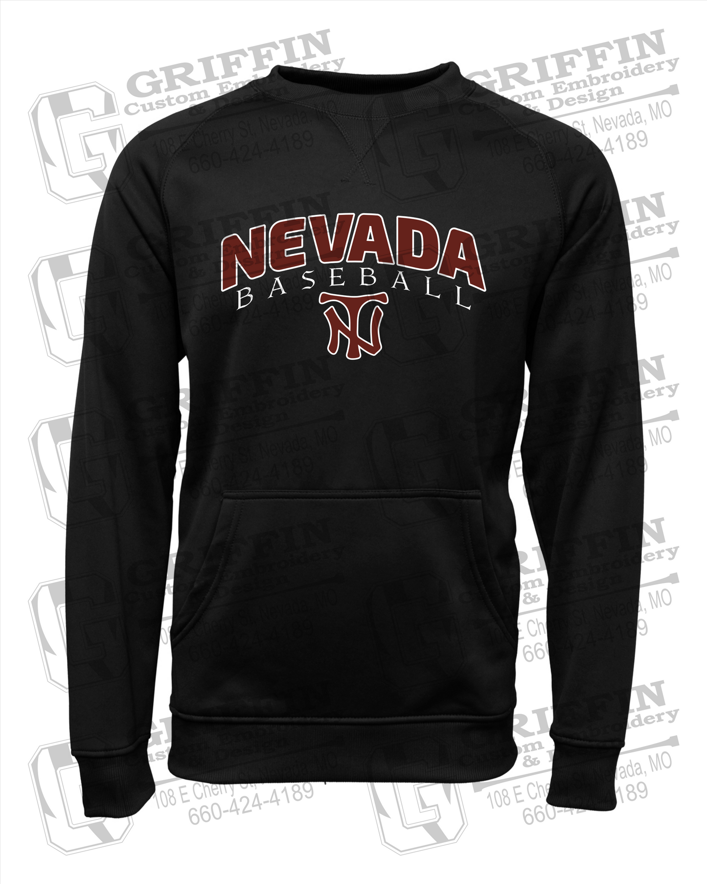 Performance Fleece Sweatshirt - Baseball - Nevada Tigers 23-J