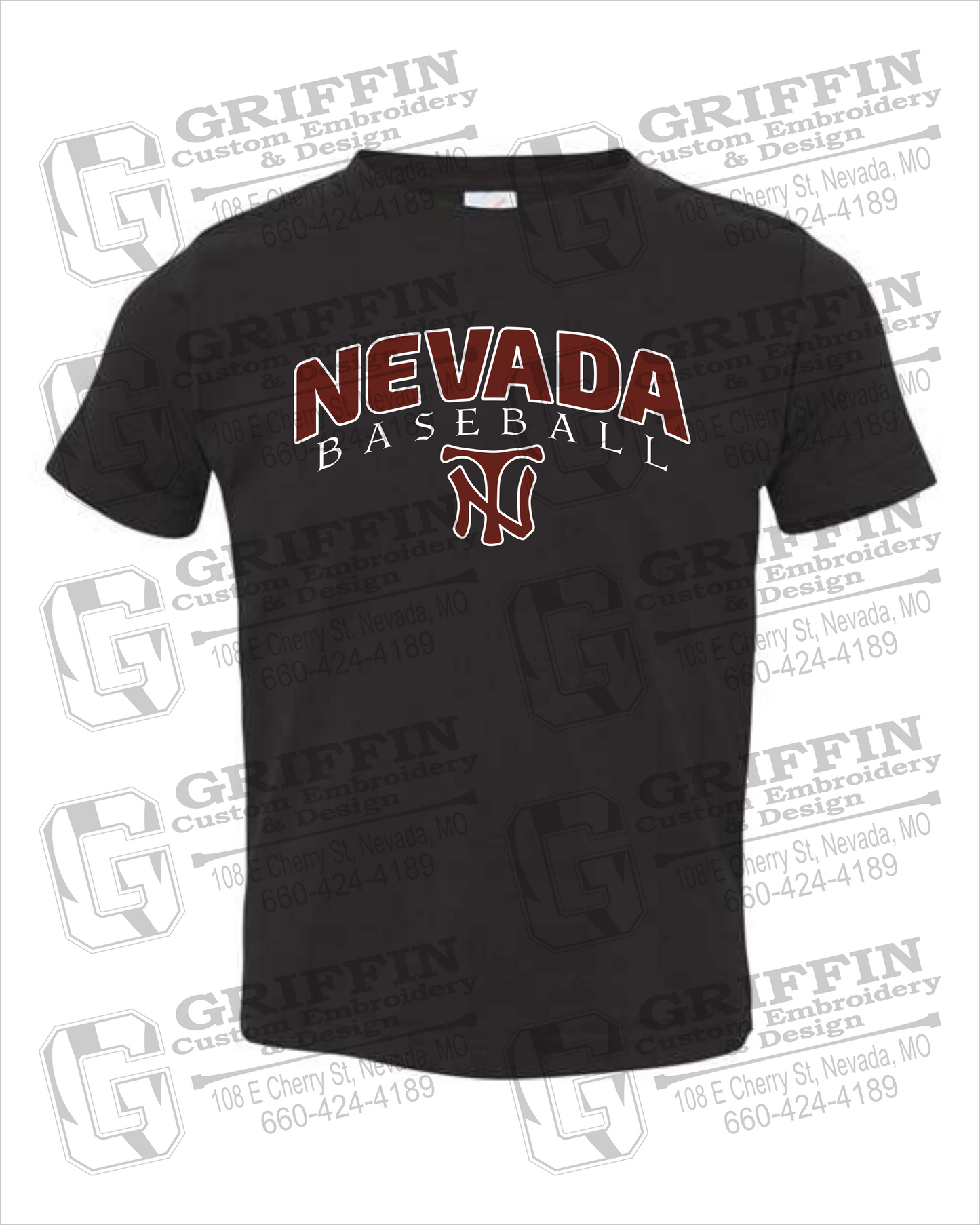 Toddler/Infant Cotton T-Shirt - Baseball - Nevada Tigers 23-J