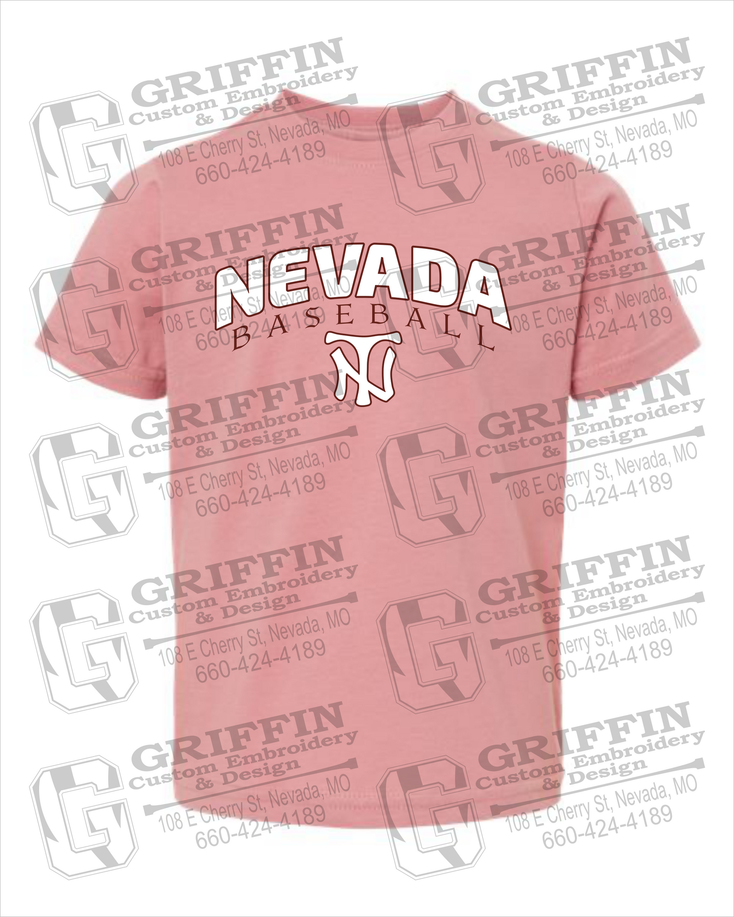 Toddler/Infant Cotton T-Shirt - Baseball - Nevada Tigers 23-J