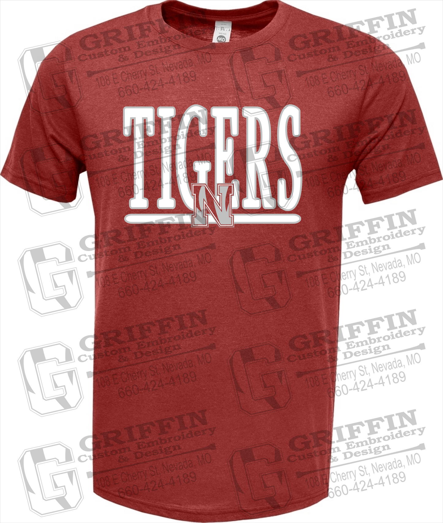 Soft-Tek Short Sleeve T-Shirt - Nevada Tigers 23-K
