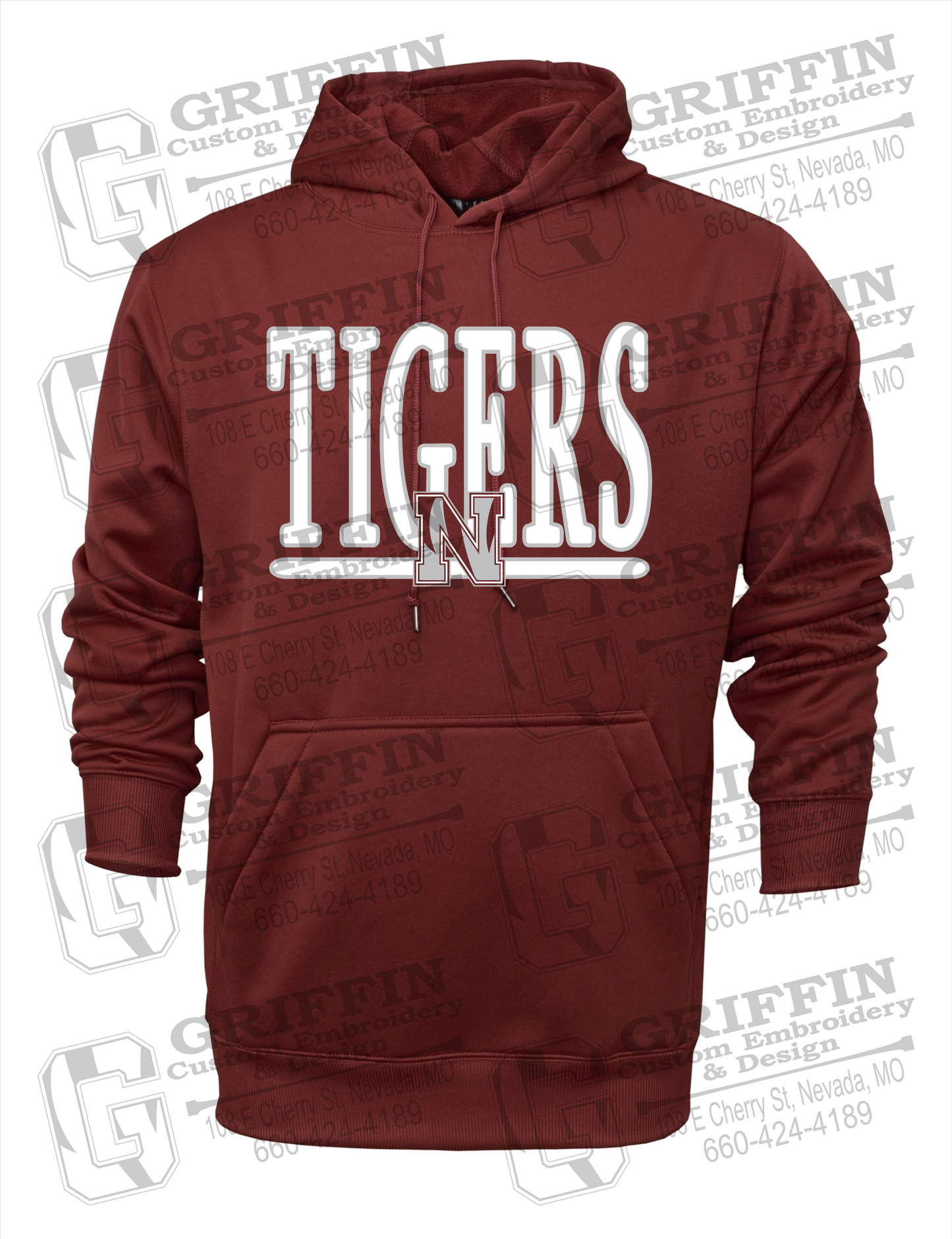 Performance Fleece Hoodie - Nevada Tigers 23-K