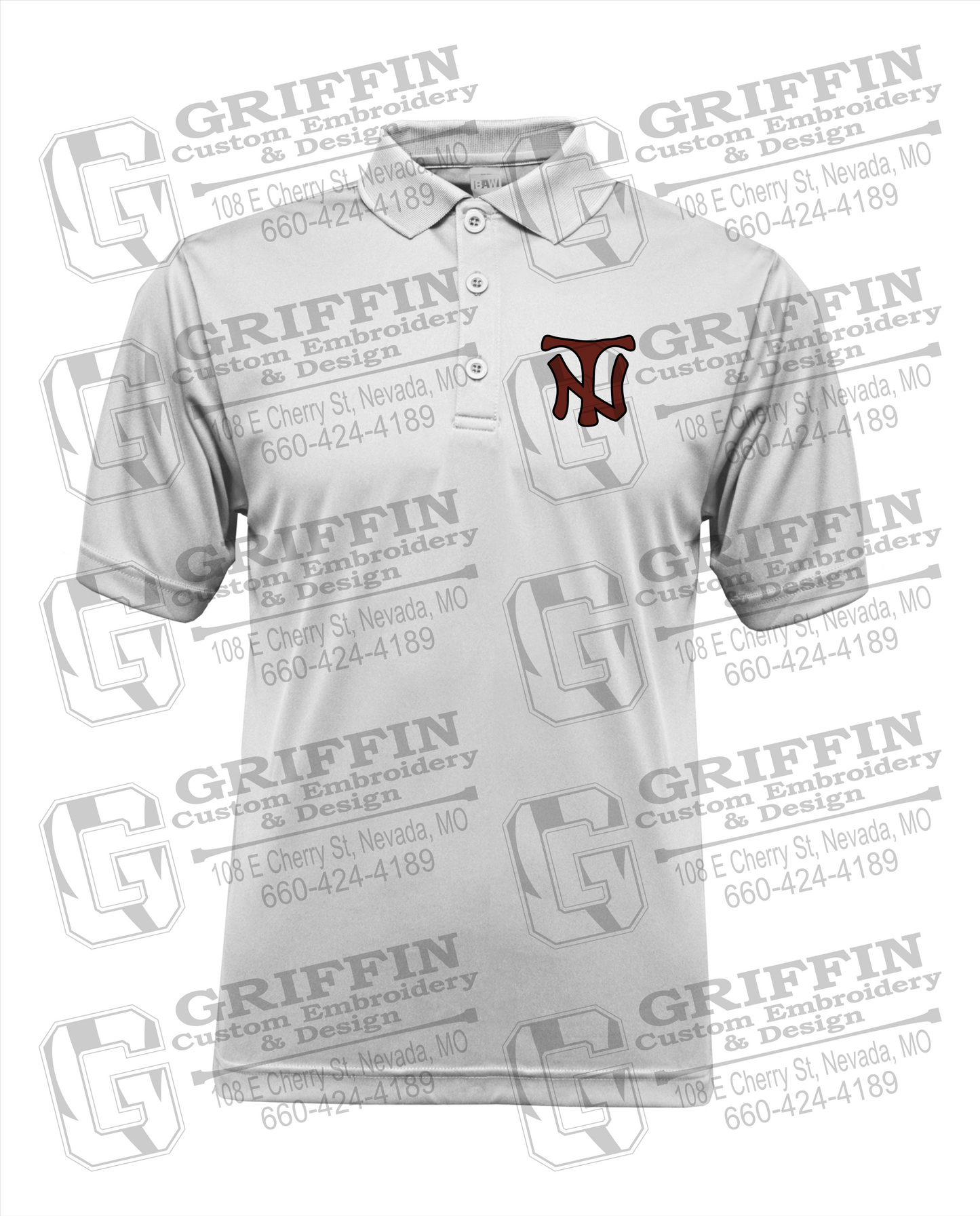 Men's Performance Polo - Nevada Tigers - NT Logo