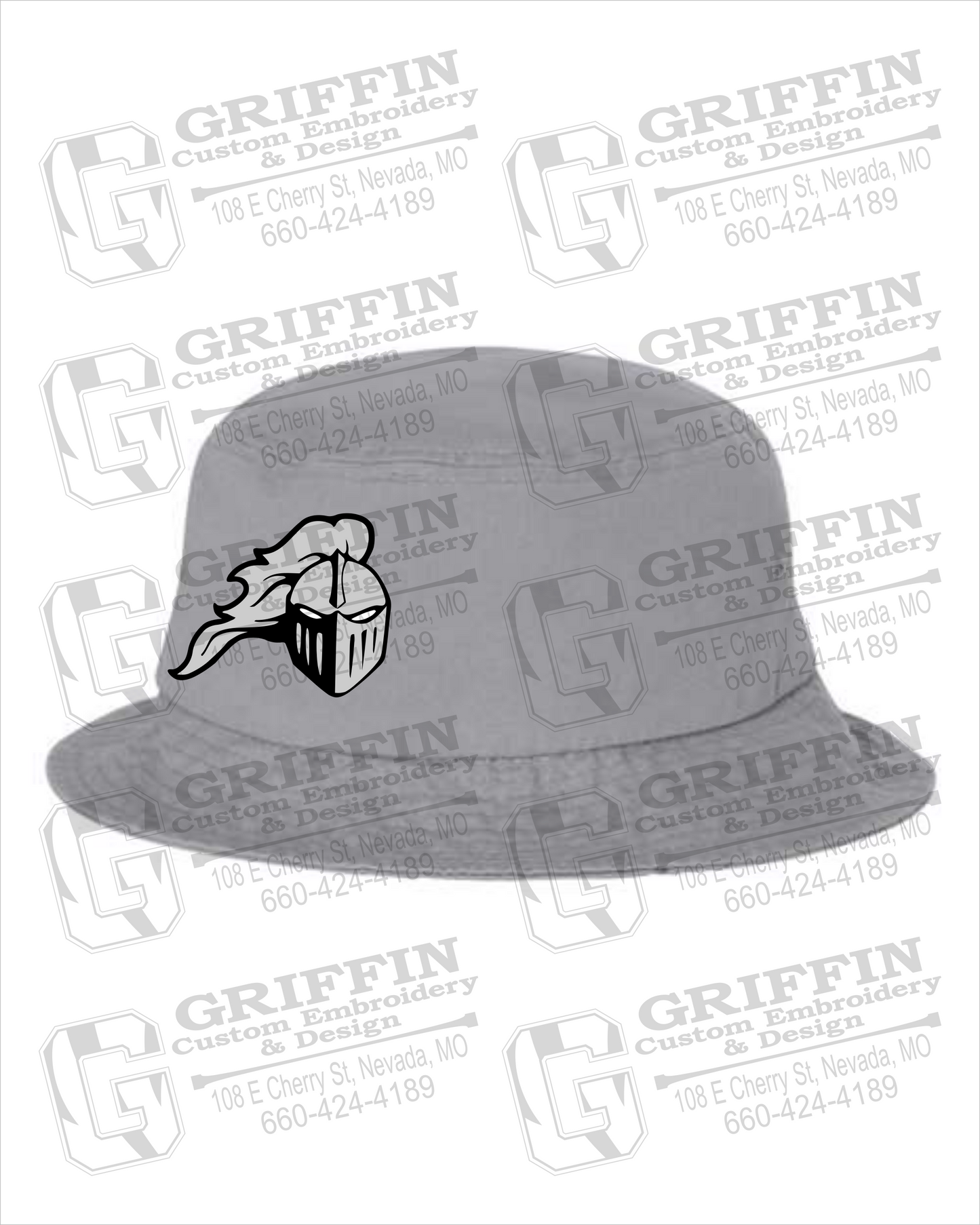 NEVC Knights Bucket Hat - NEVC Knights Helmet Logo