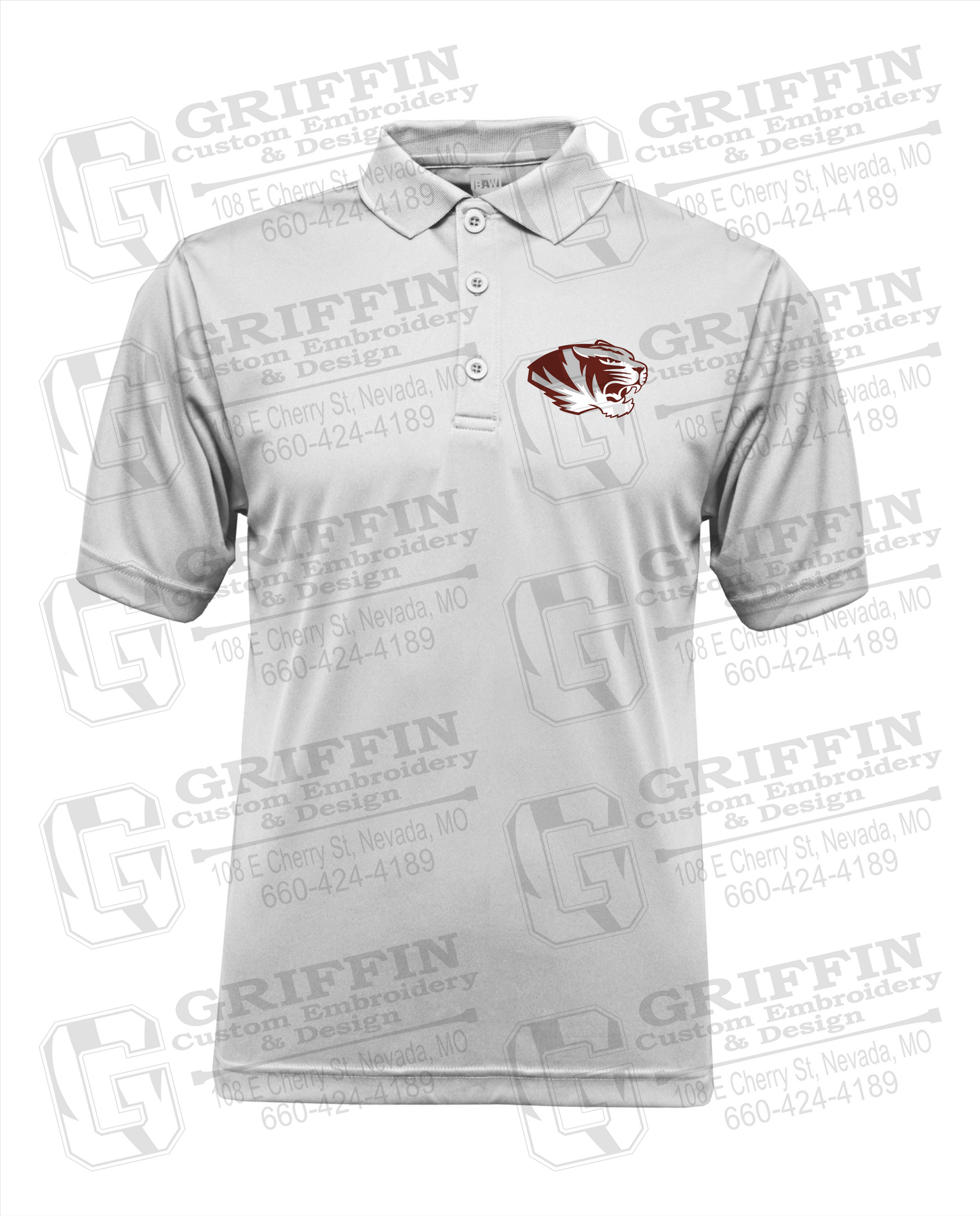 Men's Performance Polo - Nevada Tigers - Tiger Head Logo