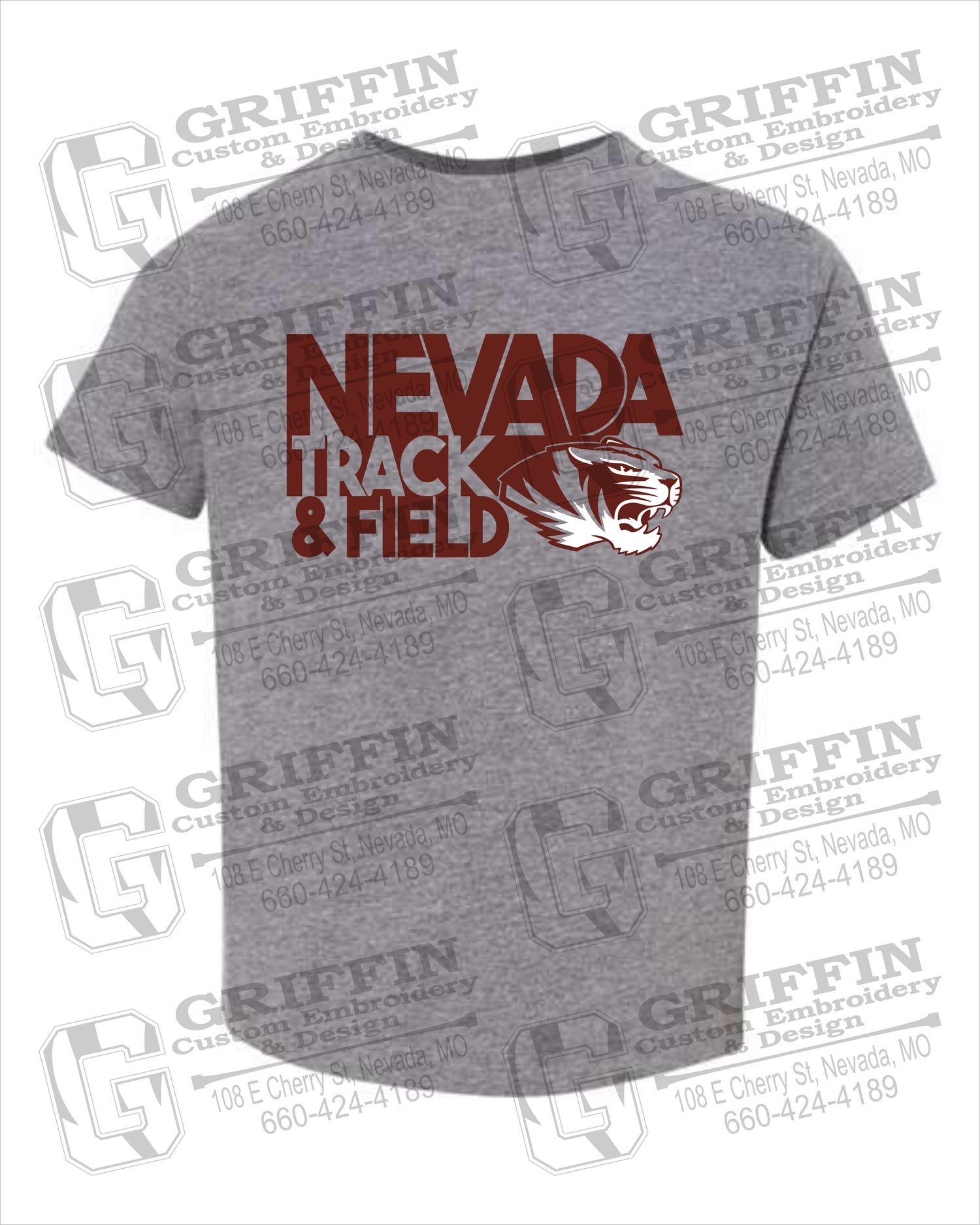 TODDLER COTTON T-SHIRTS - NEVADA TRACK & FIELD