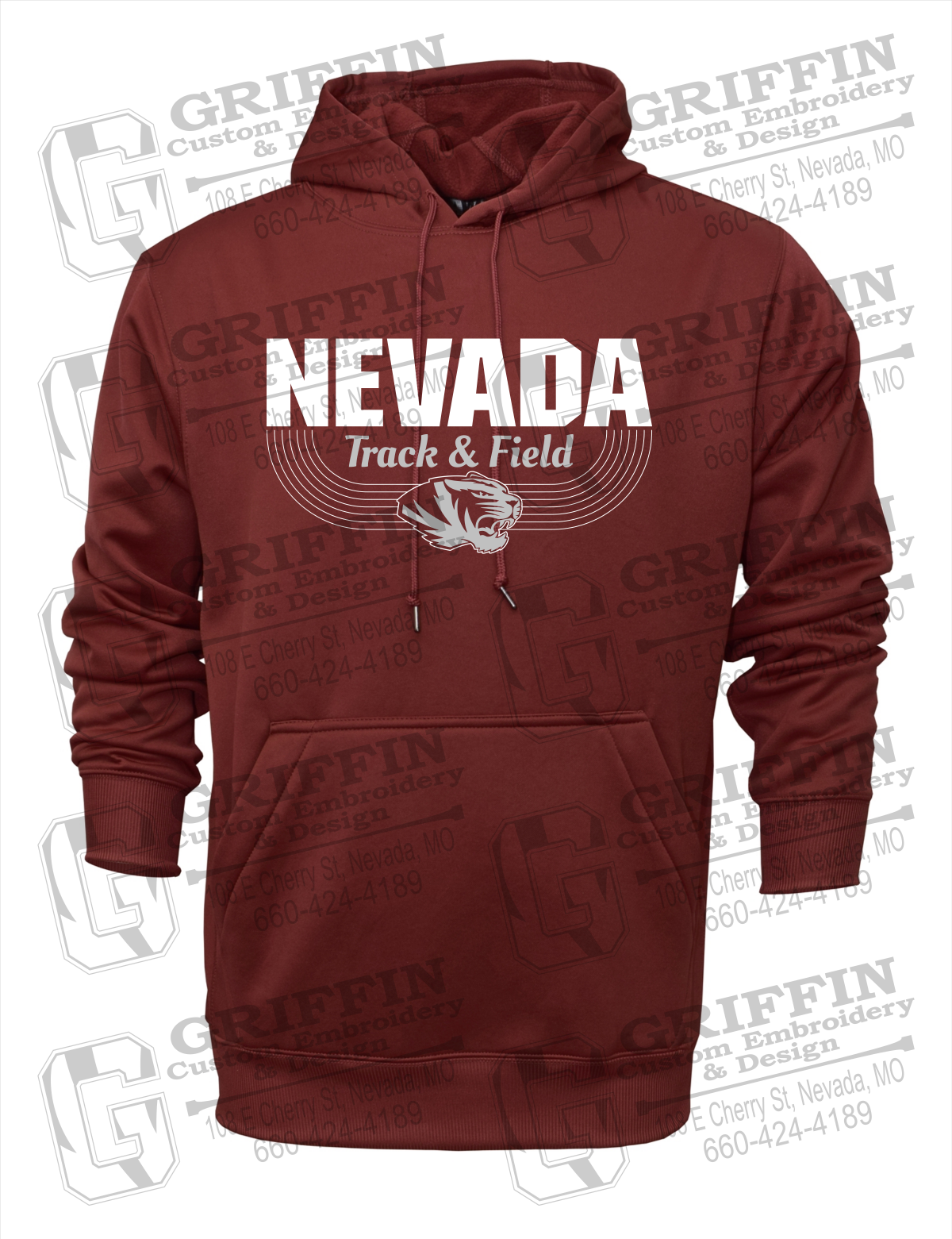 PERFORMANCE FLEECE HOODIES - NEVADA TRACK & FIELD