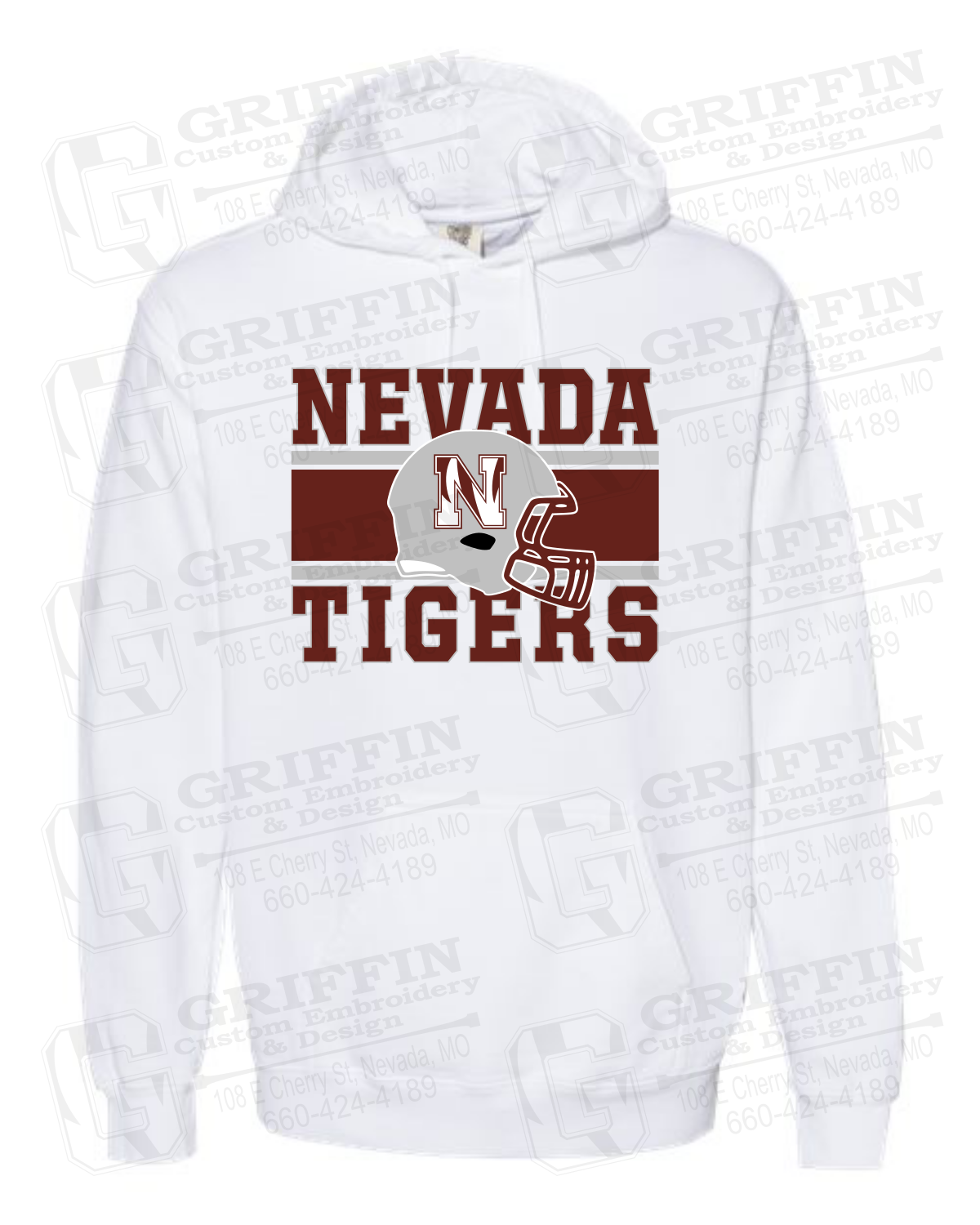 COMFORT COLORS HOODIES - NEVADA FOOTBALL