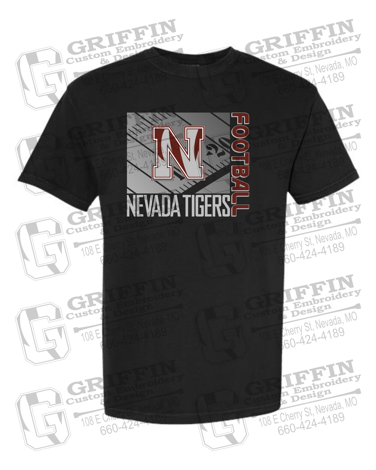 COMFORT COLORS SHORT SLEEVE T-SHIRTS - NEVADA FOOTBALL