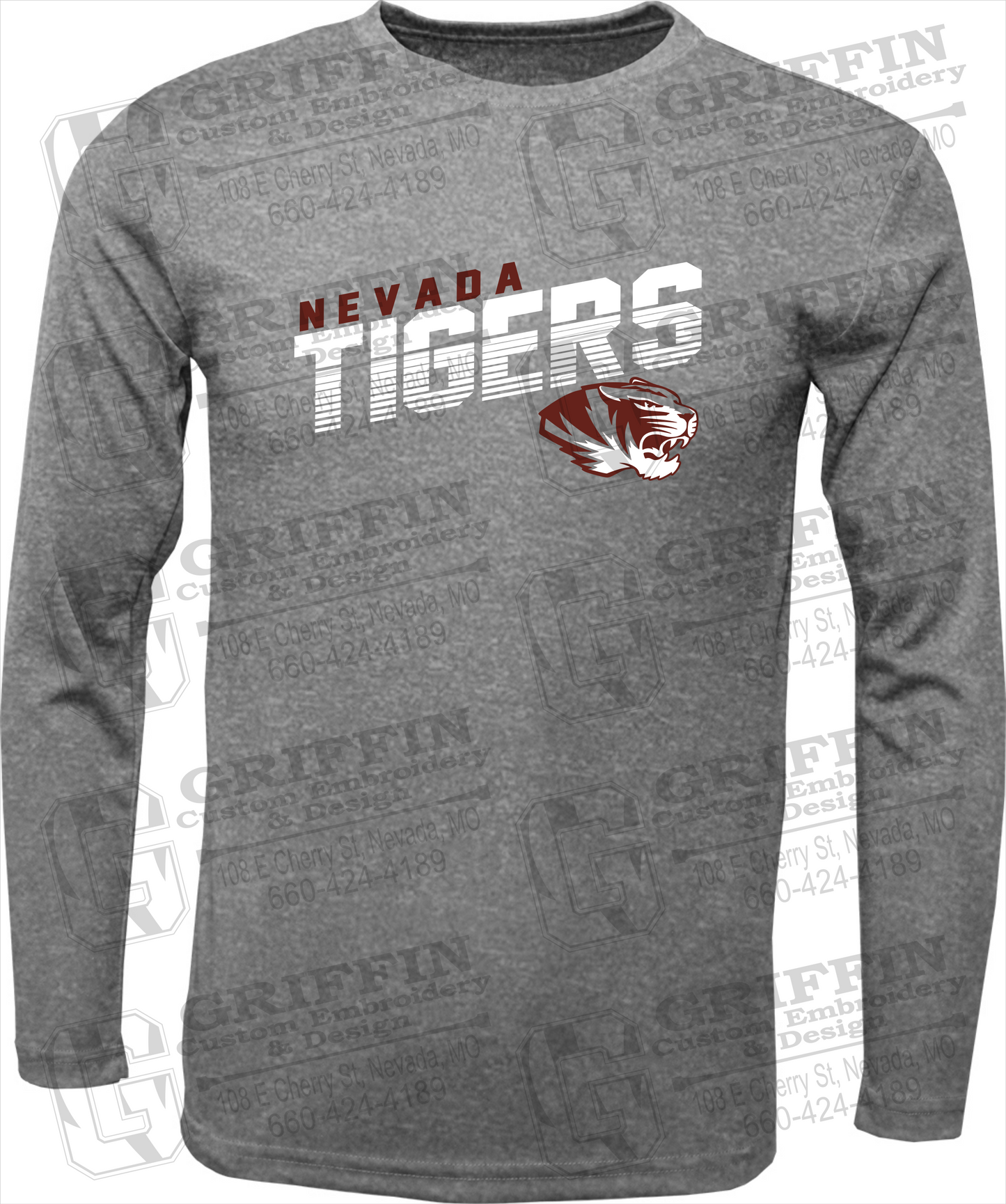 Toddler Dry-Fit Long Sleeve T-Shirt - Nevada Tigers 19-A