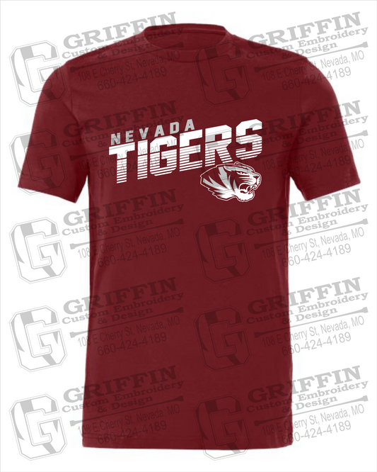 Nevada Tigers 19-A 100% Cotton Short Sleeve T-Shirt