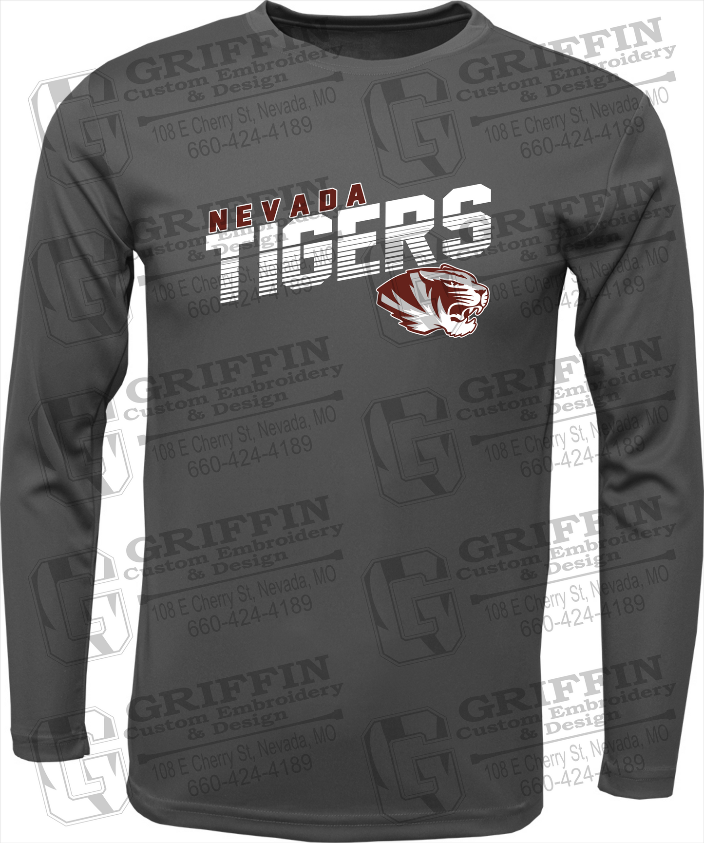 Toddler Dry-Fit Long Sleeve T-Shirt - Nevada Tigers 19-A