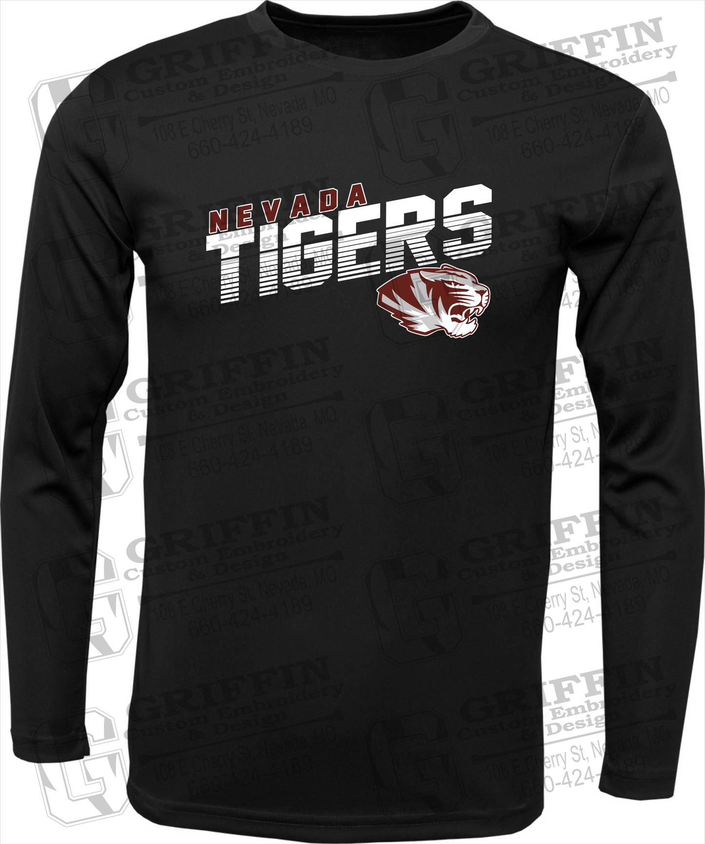 Dry-Fit Long Sleeve T-Shirt - Nevada Tigers 19-A