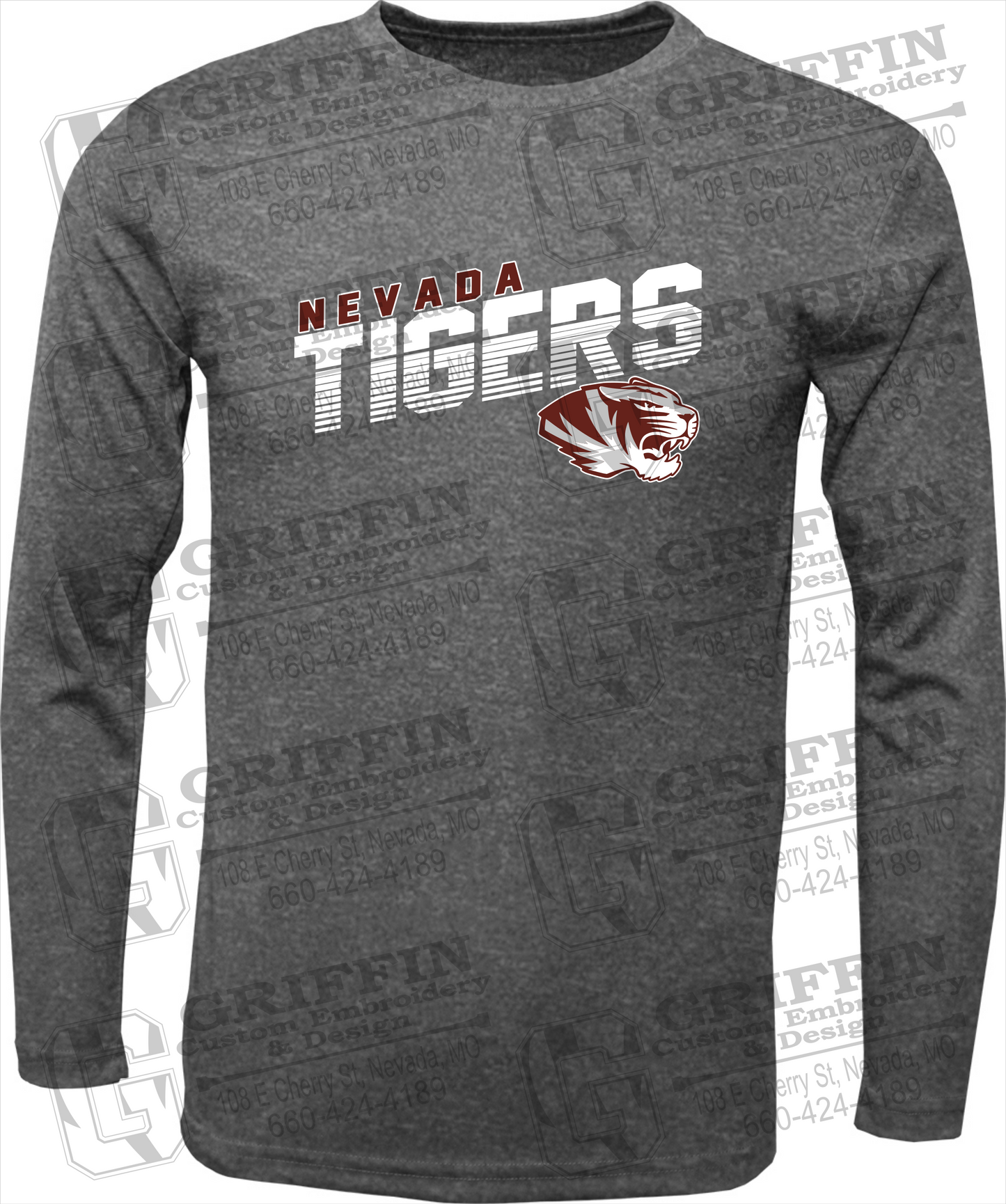 Dry-Fit Long Sleeve T-Shirt - Nevada Tigers 19-A